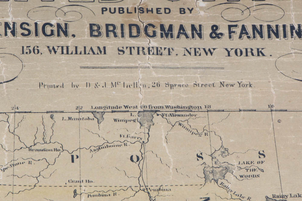 1857 United States Pictorial Wall Map