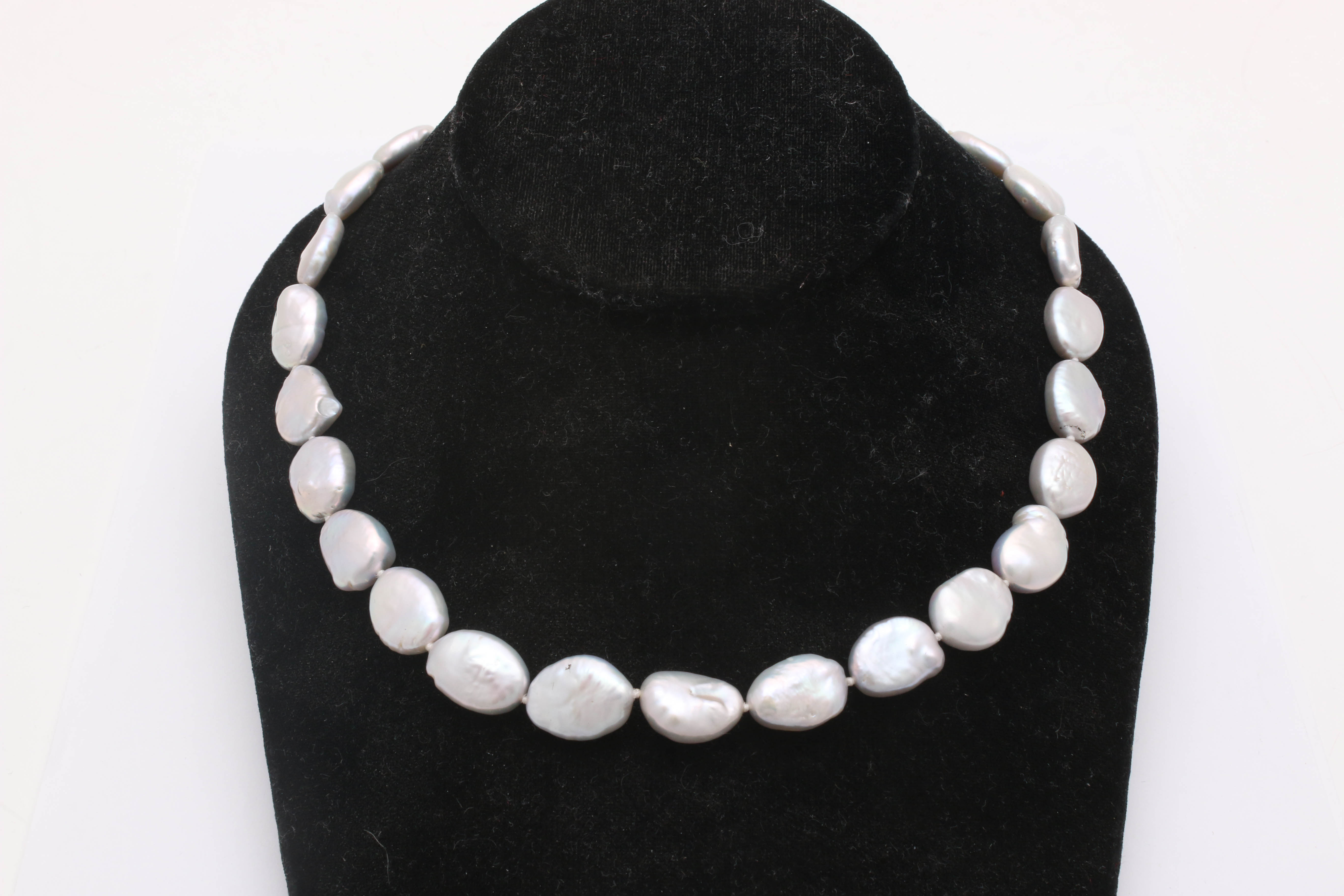 Suj Designs Sterling Silver Freshwater Pearl Necklace and Earrings