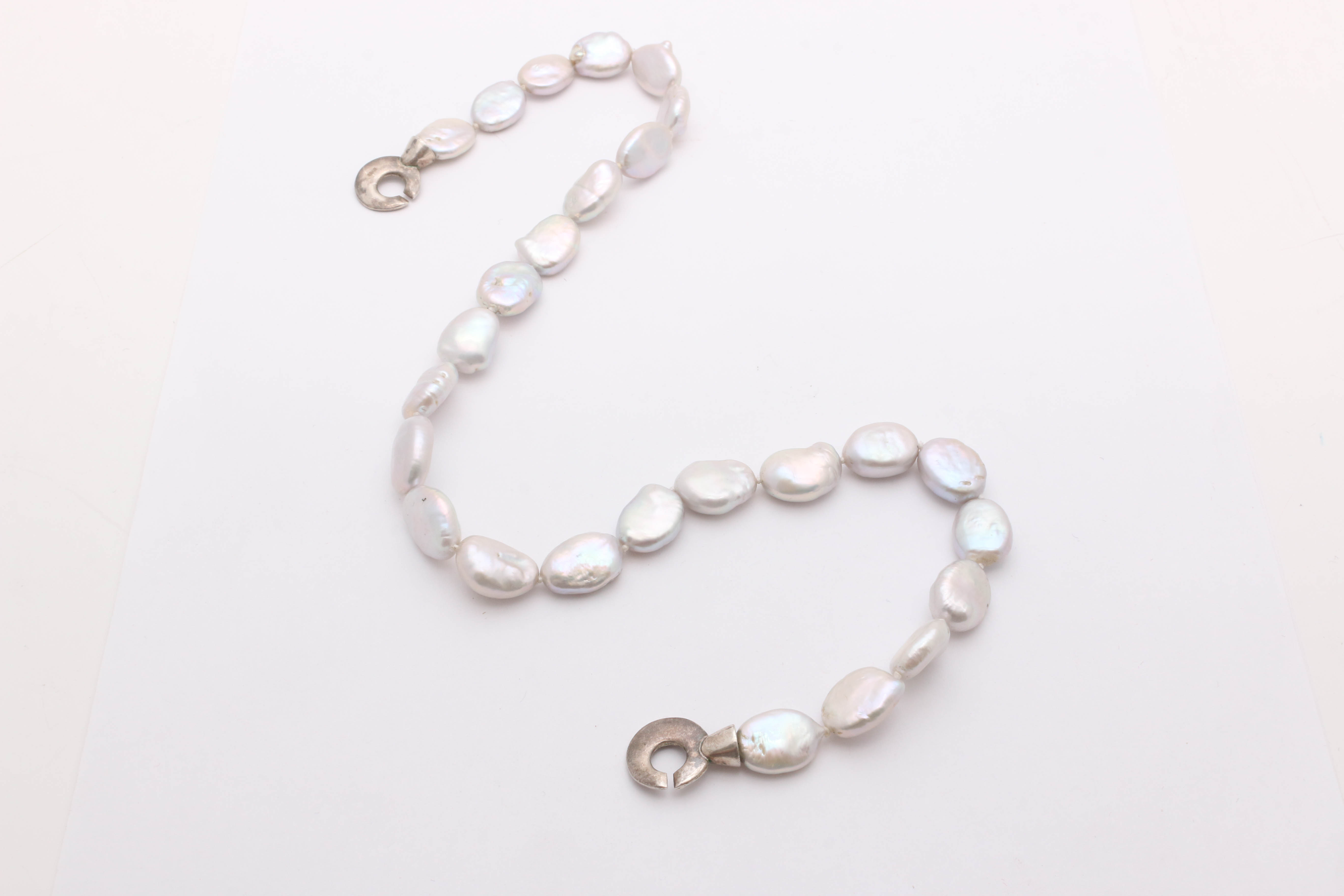 Suj Designs Sterling Silver Freshwater Pearl Necklace and Earrings