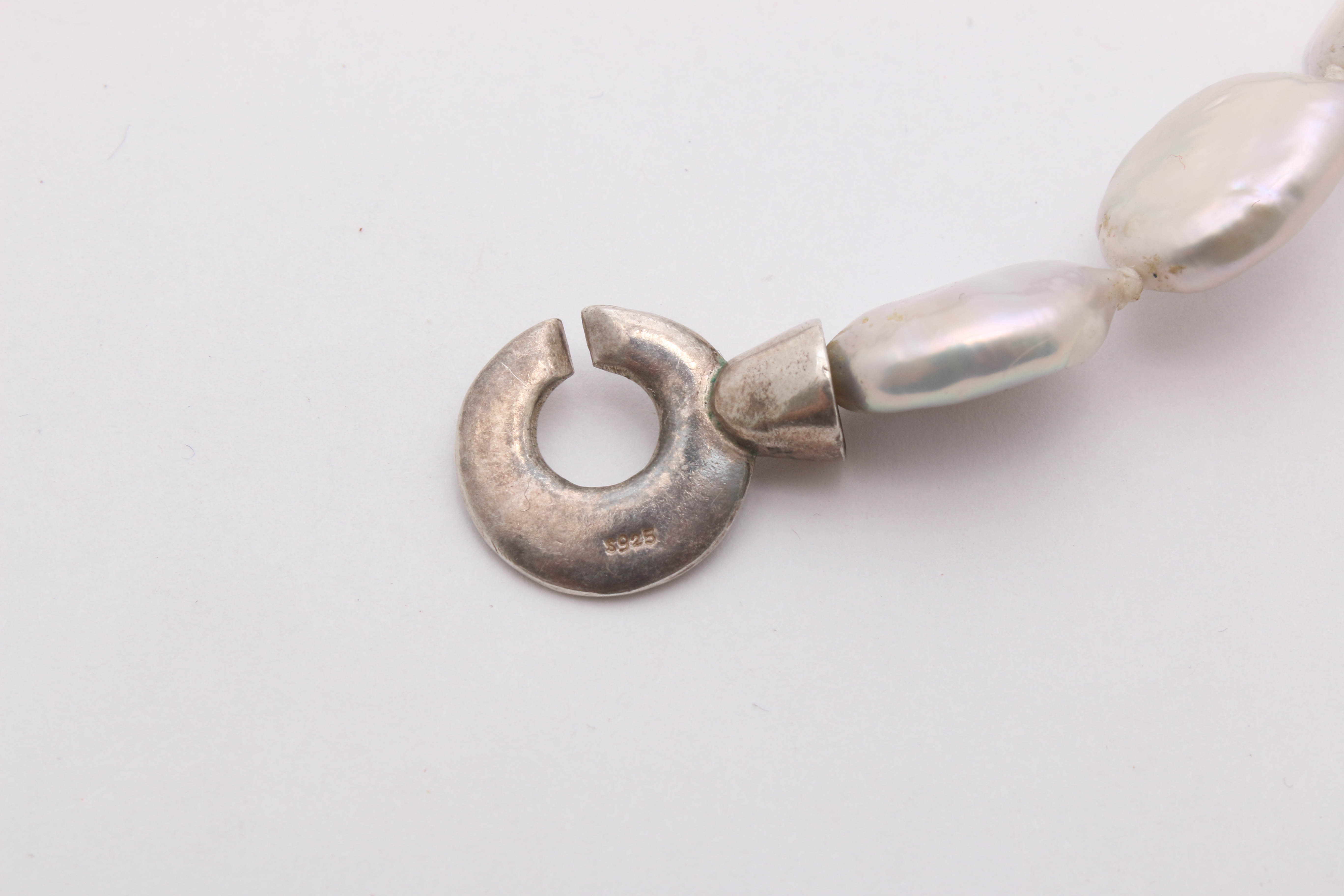 Suj Designs Sterling Silver Freshwater Pearl Necklace and Earrings