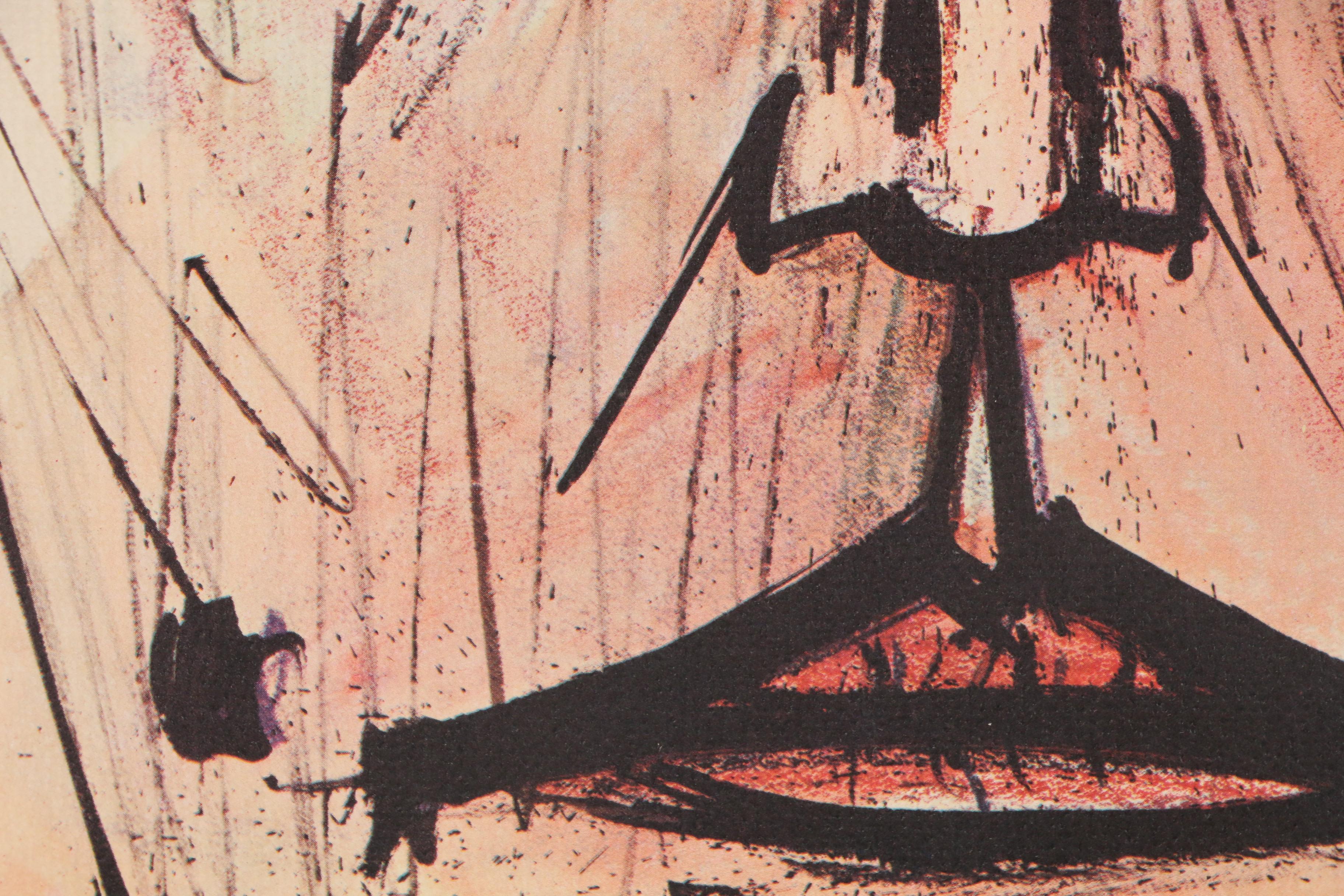 Ella Fitzgerald Offset Lithograph Album Cover Designed by Bernard Buffet