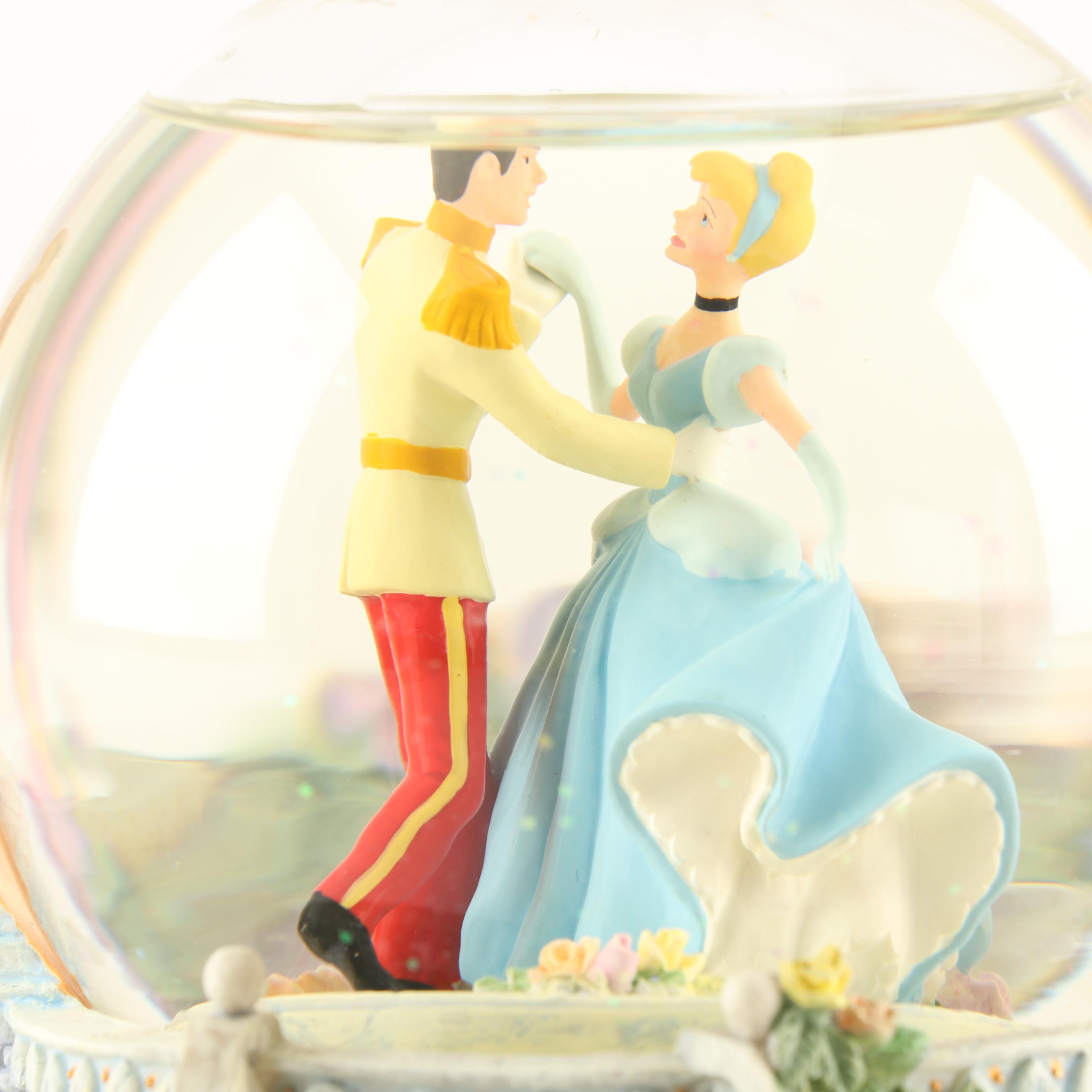Walt Disney's Cinderella Snow Globe "So This is Love" Music Box