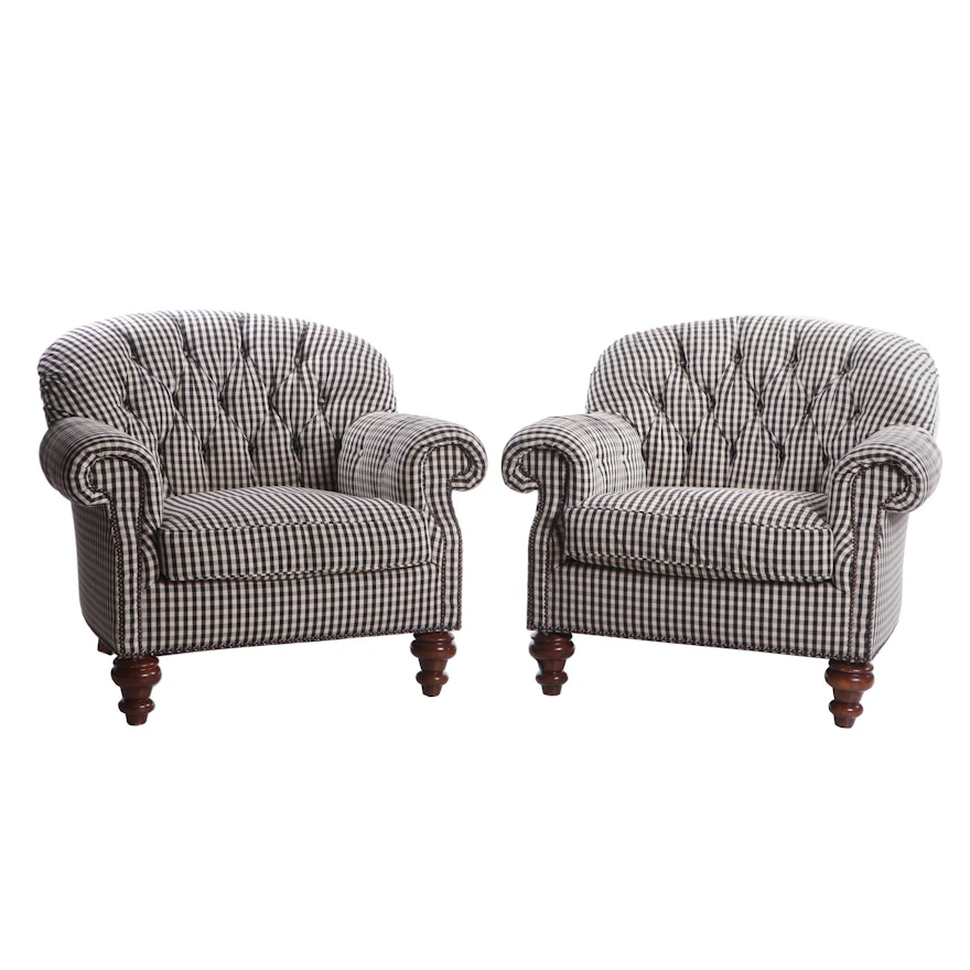 Pair of TRS Upholstered Lounge Chairs, Mid to Late 20th Century