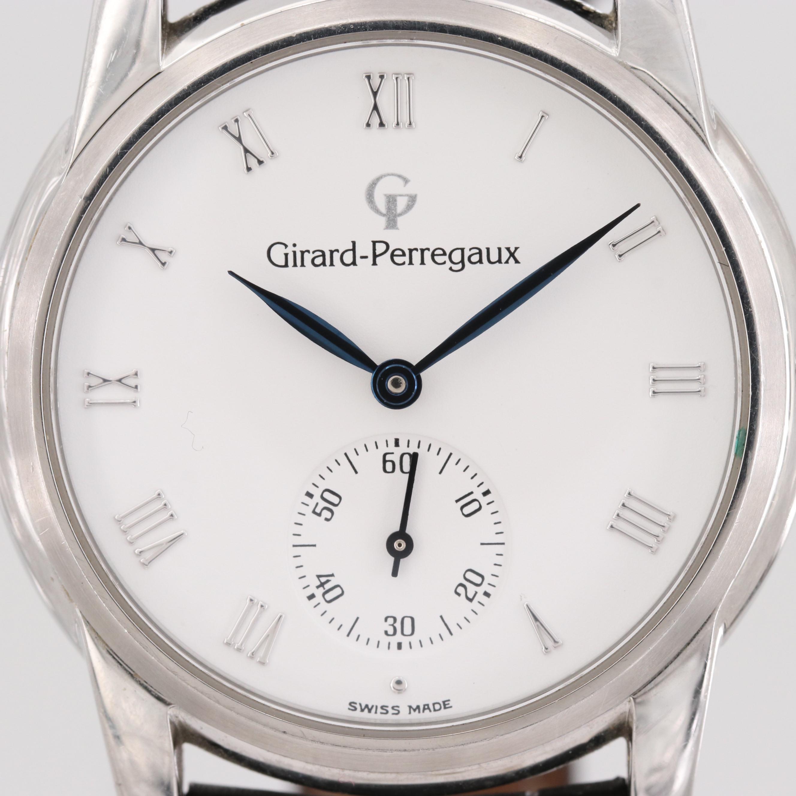 Girard-Perregaux 9040 Stainless Steel Stem Wind Watch