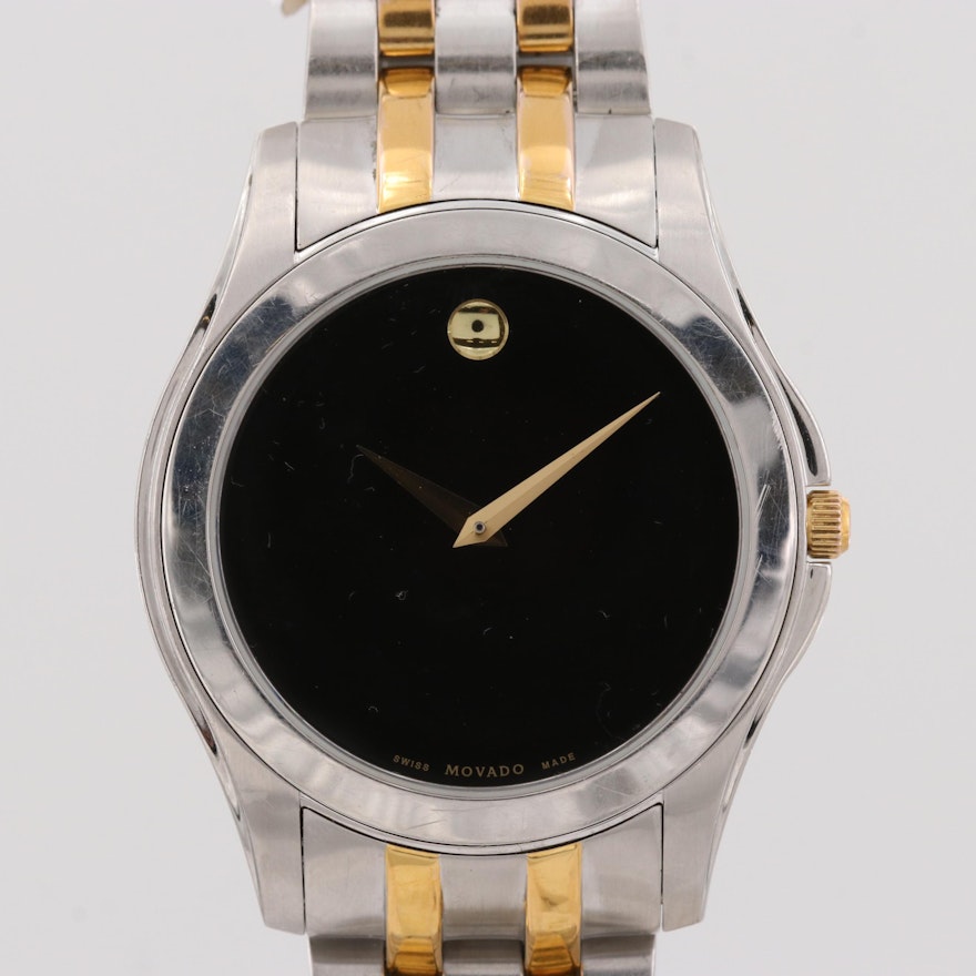 Movado Museum Piece Two-Tone Wristwatch