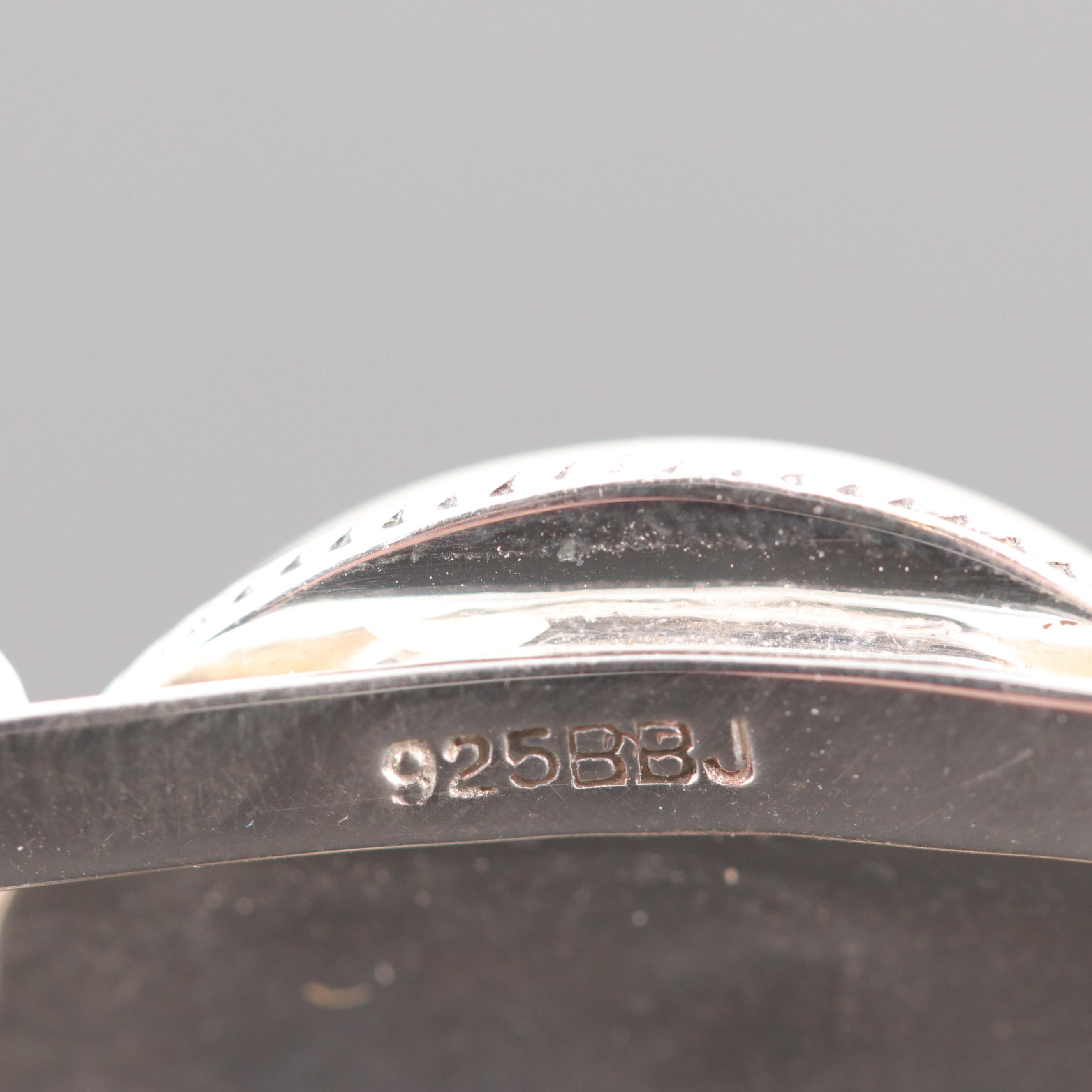 Sterling Silver Rhodochrosite Cuff Bracelet