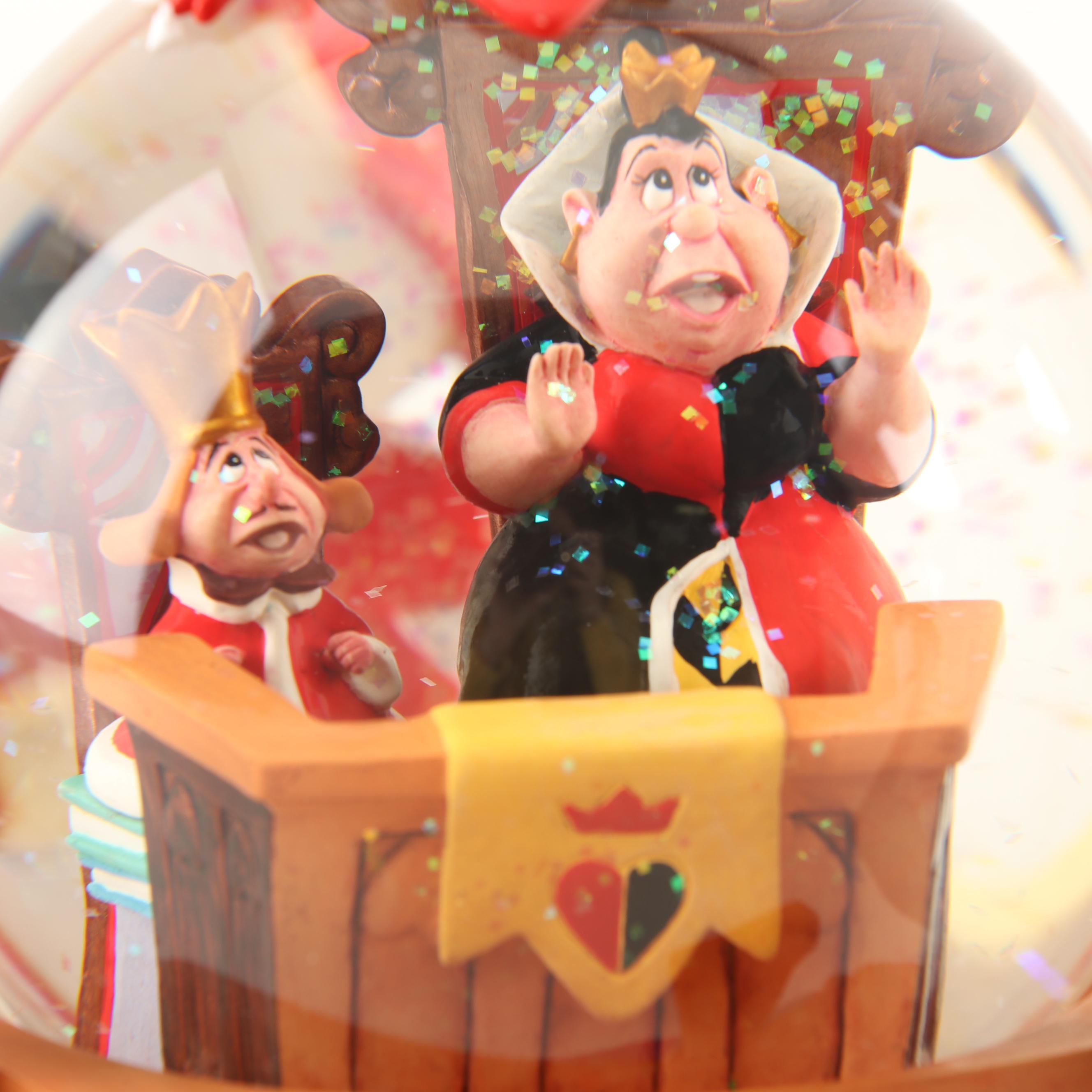 Walt Disney "Alice in Wonderland" Snow Globe Music Box