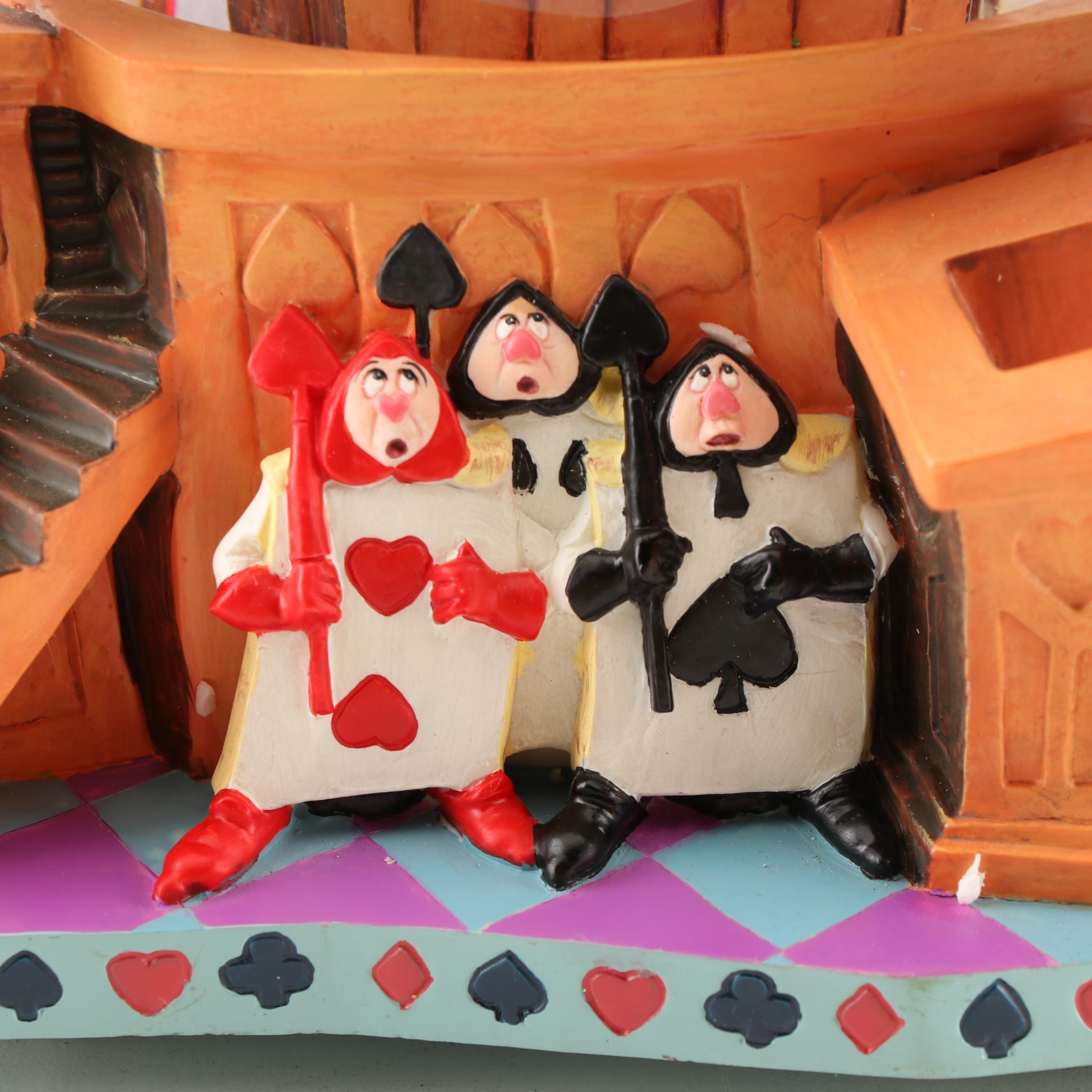 Walt Disney "Alice in Wonderland" Snow Globe Music Box