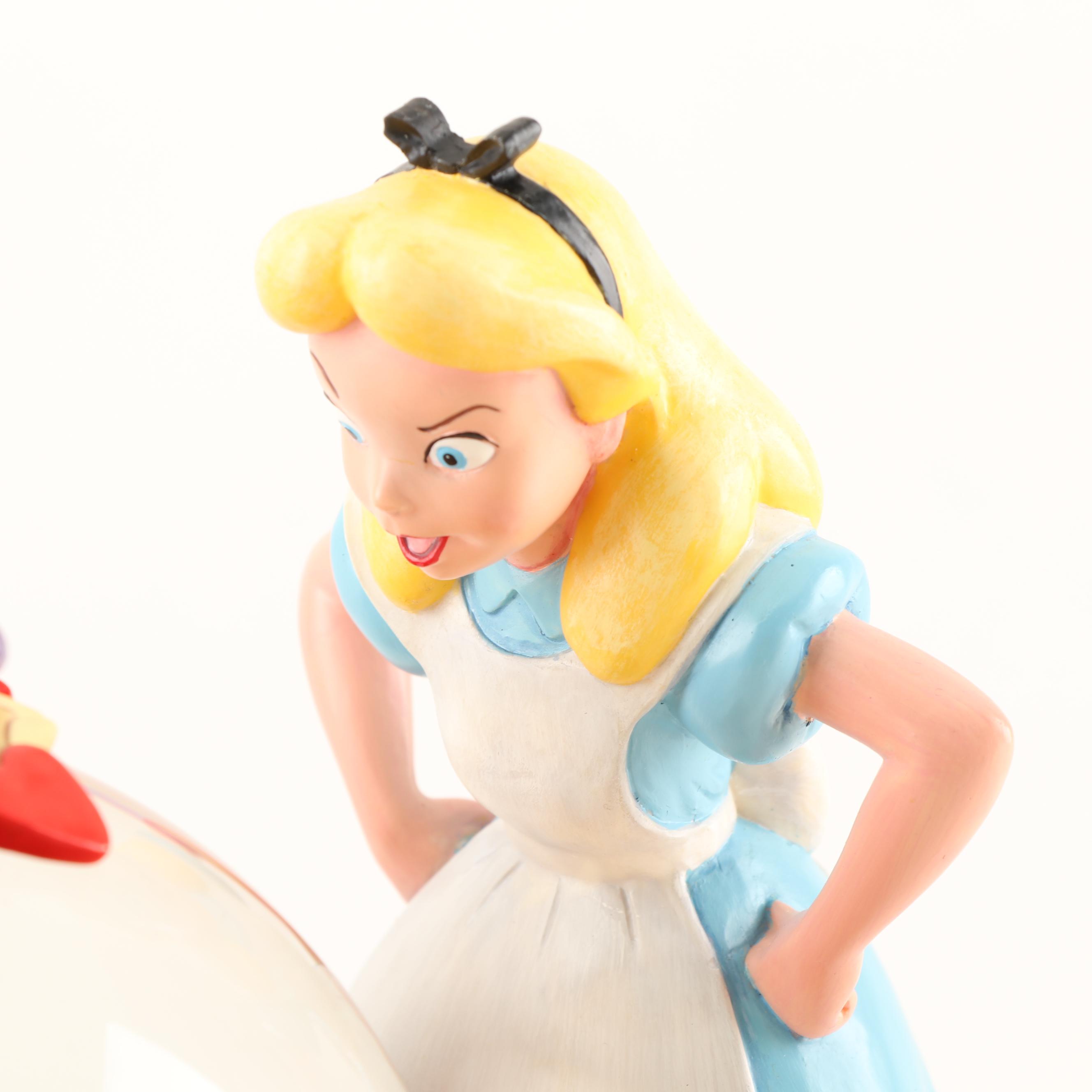 Walt Disney "Alice in Wonderland" Snow Globe Music Box
