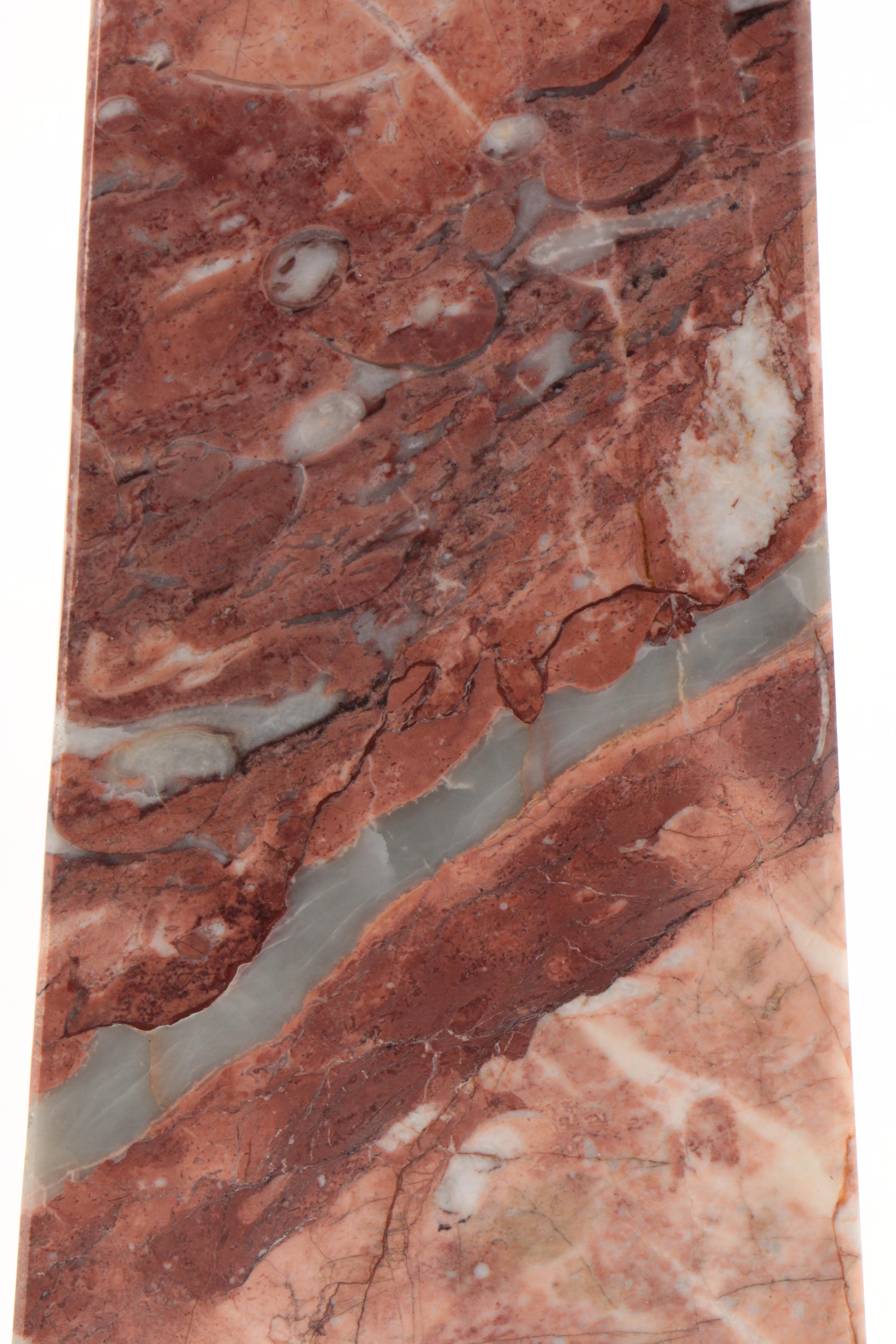 Pakistani Pink Marble Obelisk