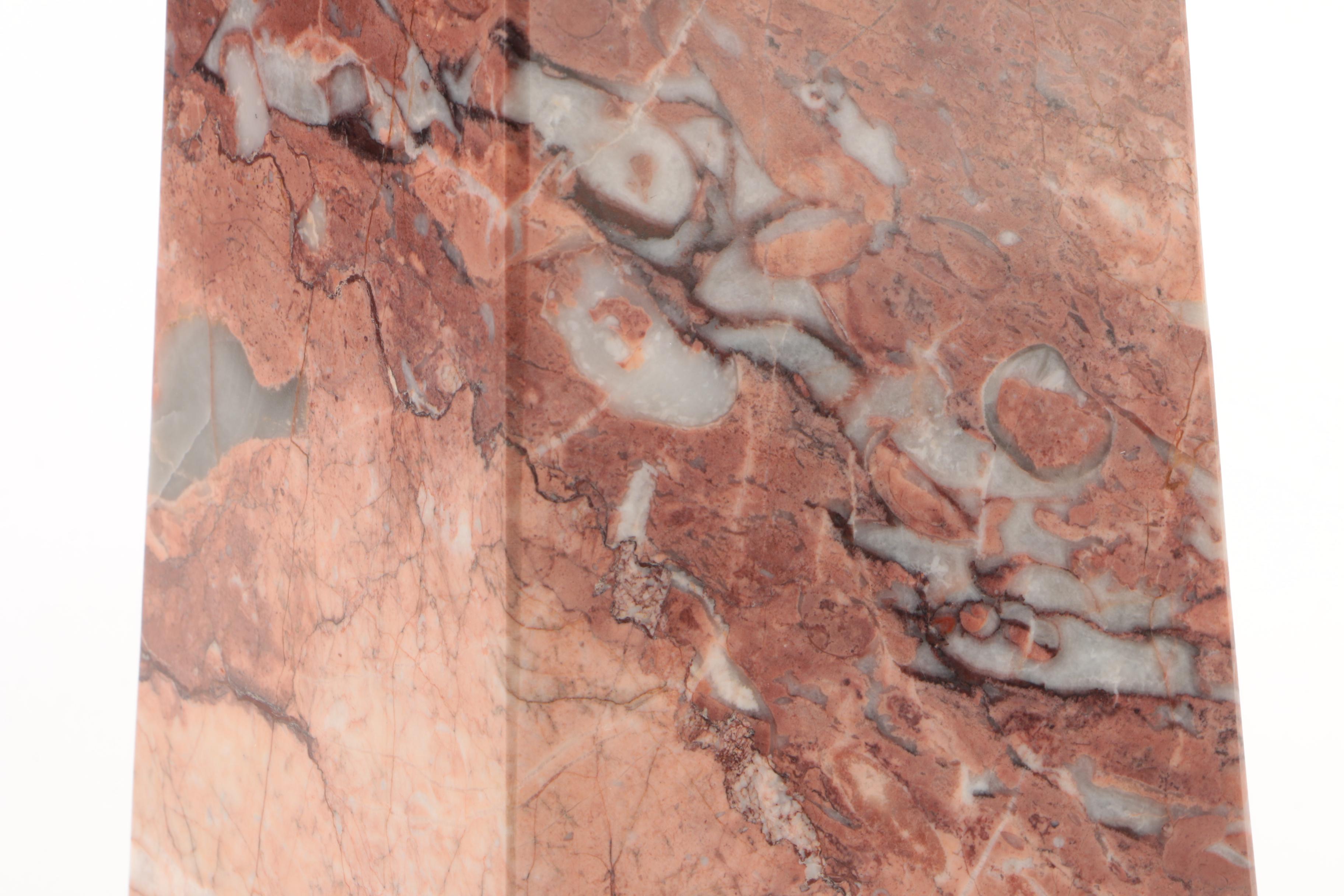 Pakistani Pink Marble Obelisk