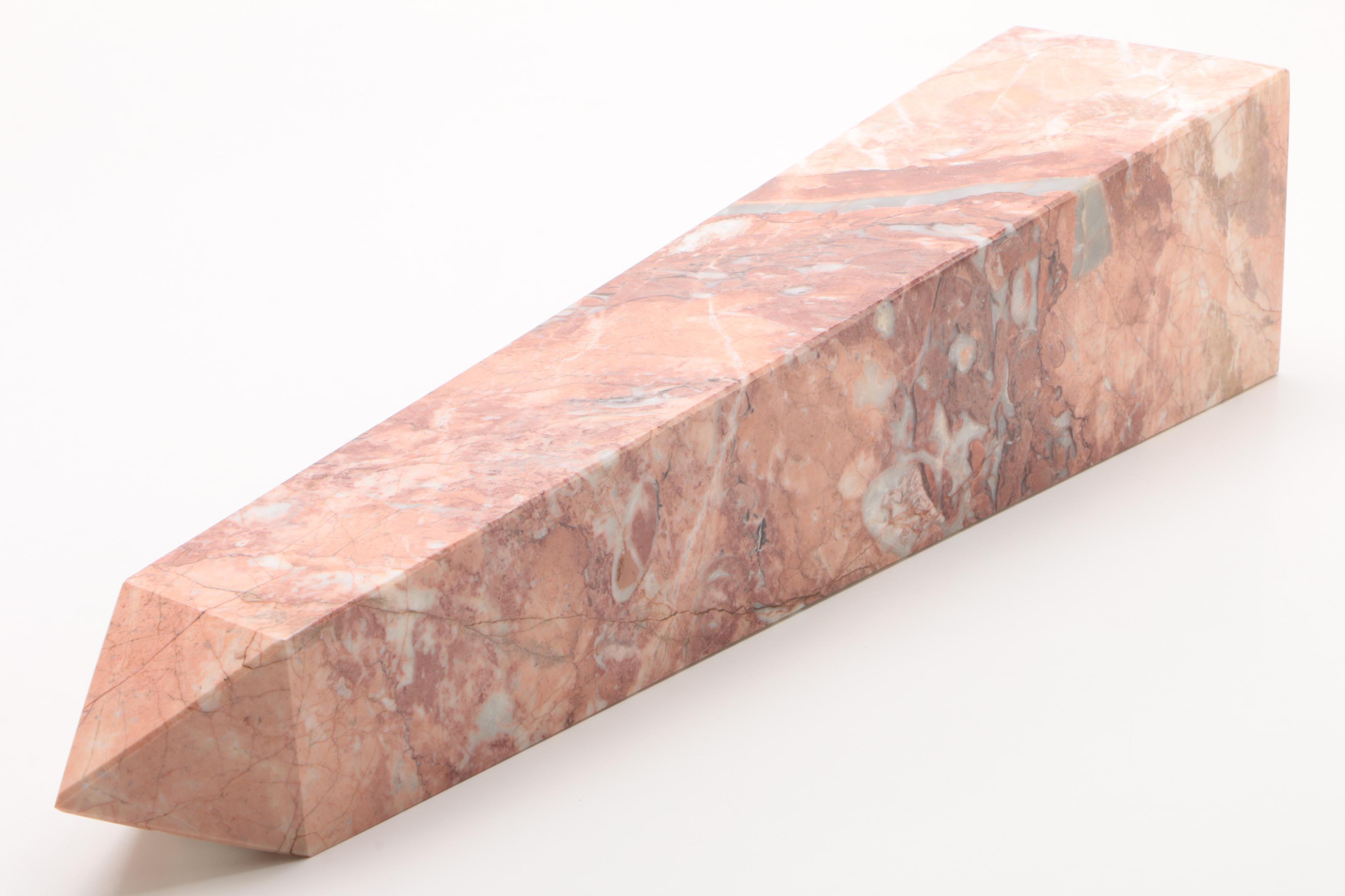Pakistani Pink Marble Obelisk