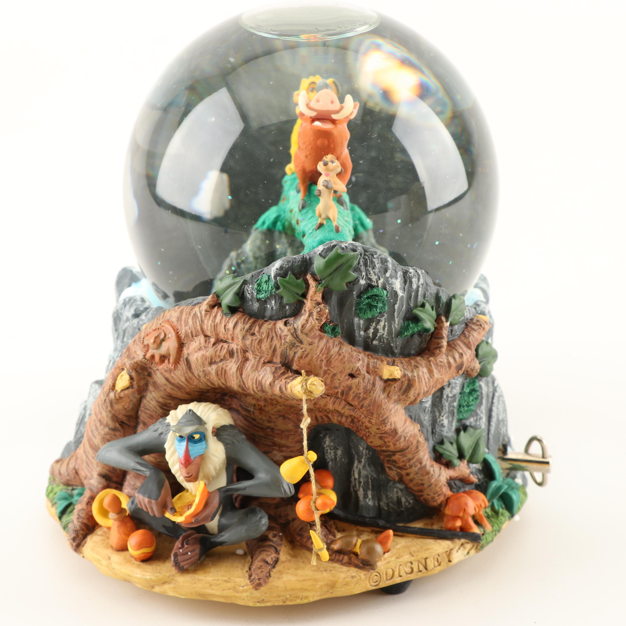 Walt Disney's Lion King Snow Globe "Hakuna Matata" Music Box