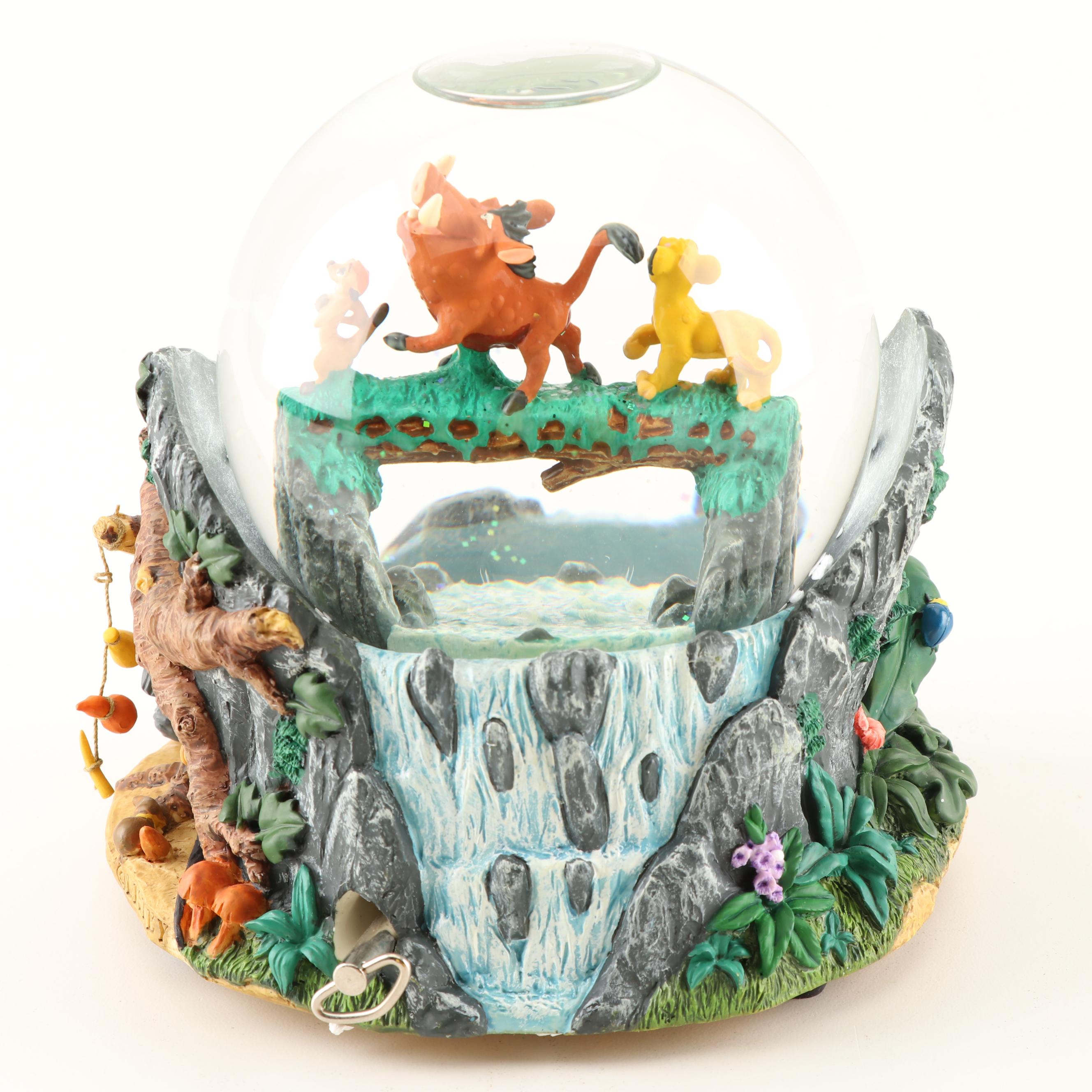 Walt Disney's Lion King Snow Globe "Hakuna Matata" Music Box