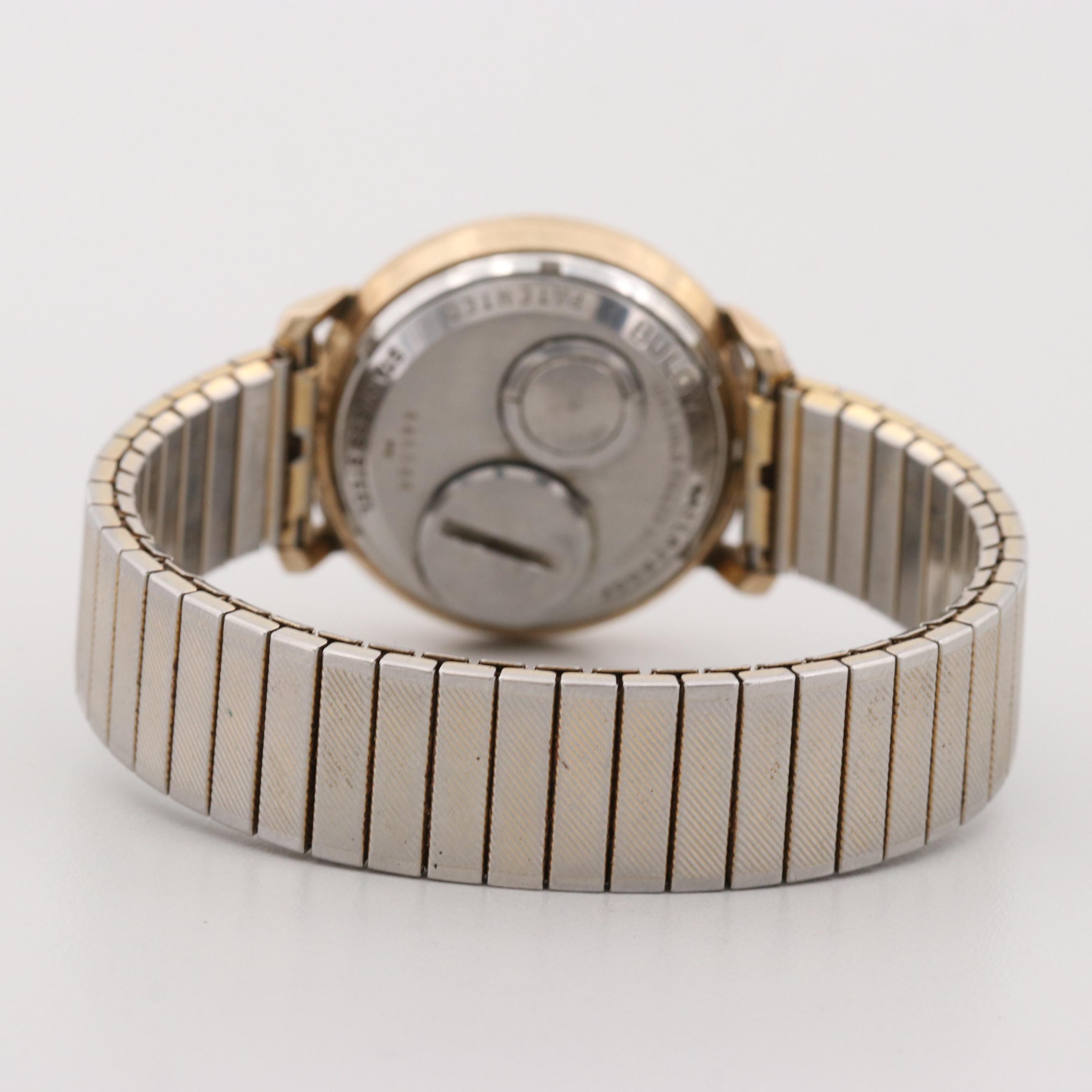 Vintage Bulova Accutron Spaceview 214 Gold Filled Tuning Fork Watch