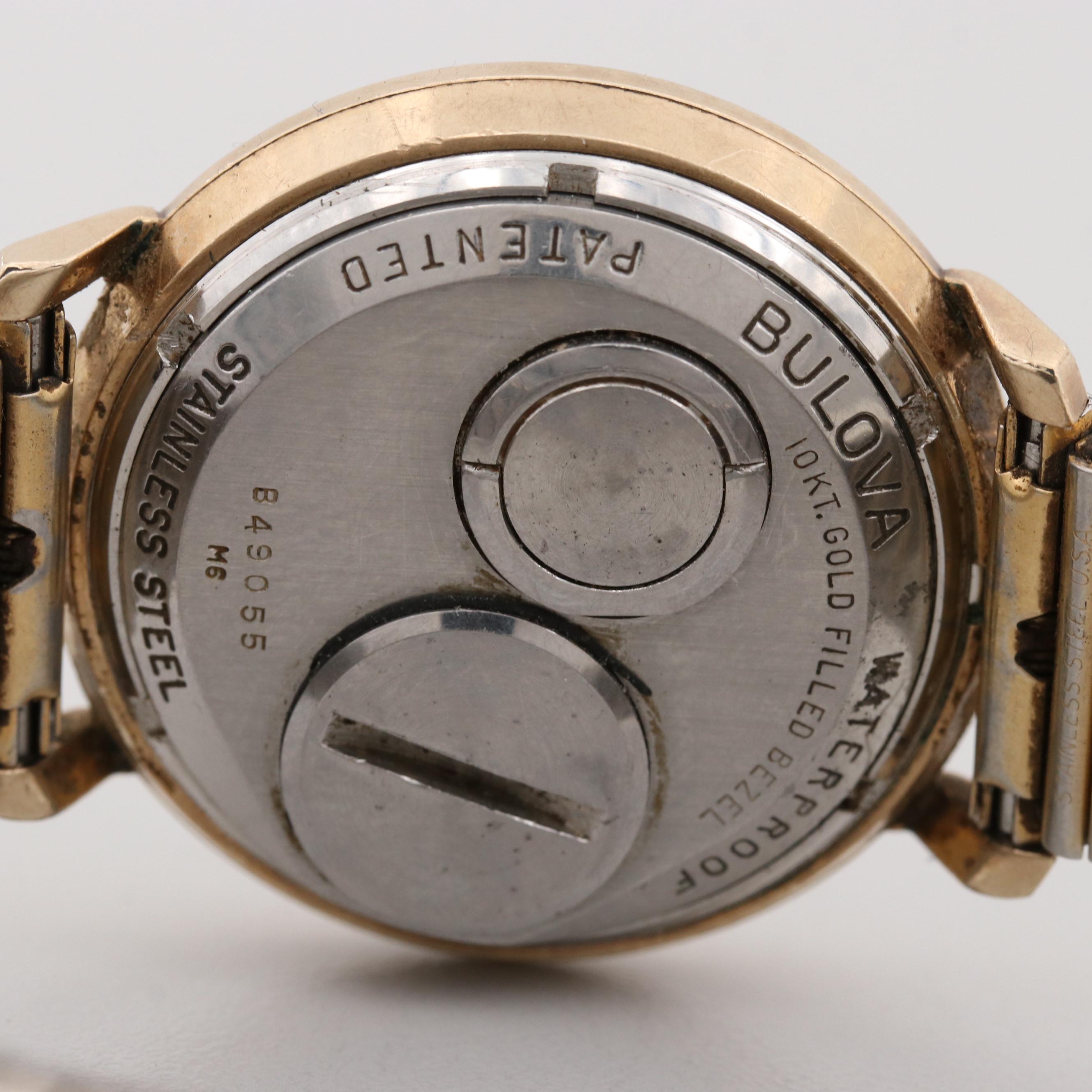 Vintage Bulova Accutron Spaceview 214 Gold Filled Tuning Fork Watch