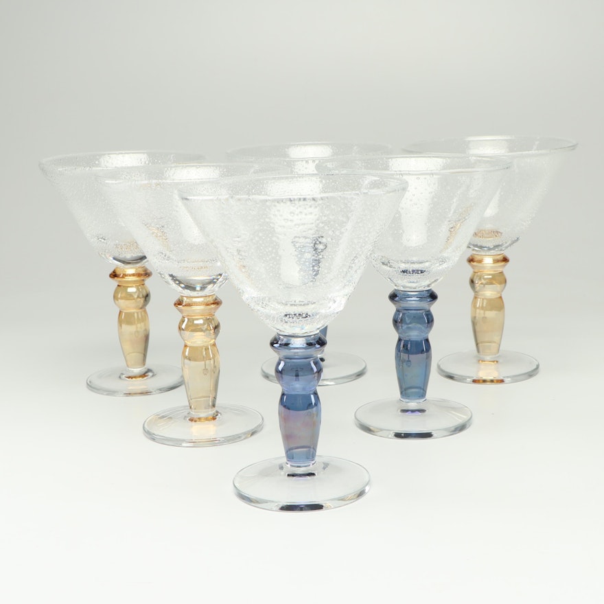 Art Glass Martini Glasses