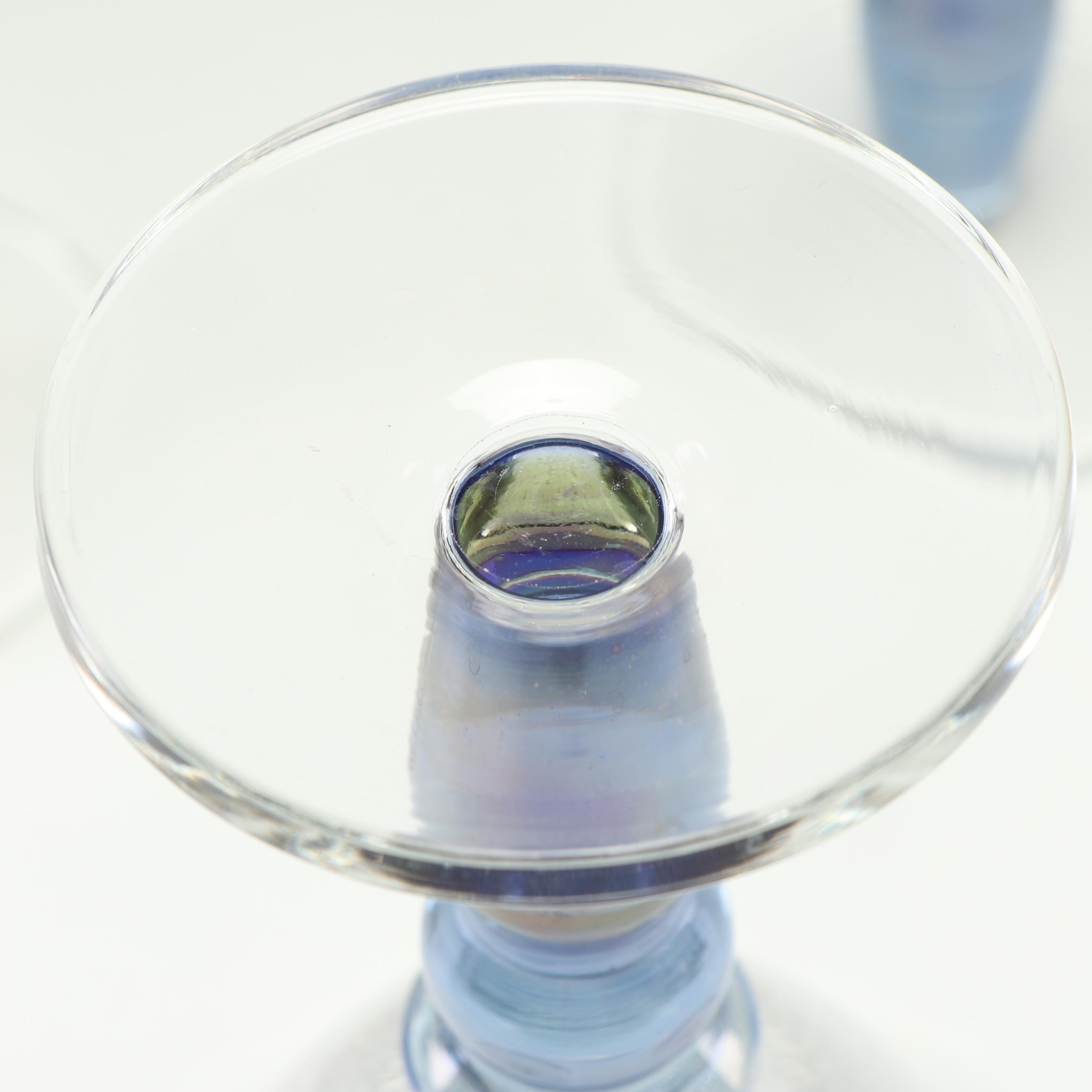 Art Glass Martini Glasses