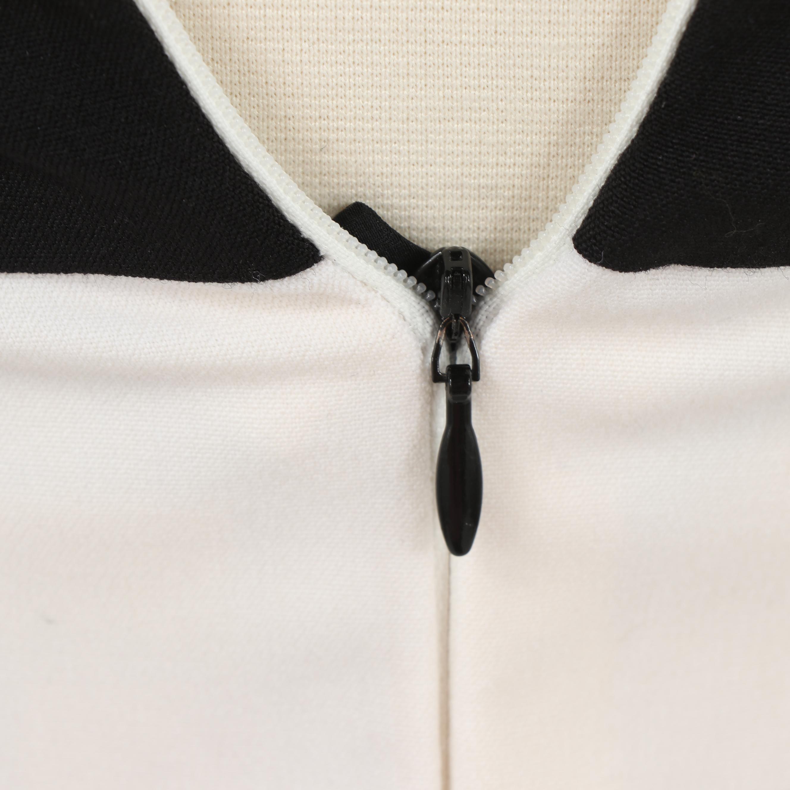 Jason Wu Resort 2013 Black and Cream Fitted Princess Seam Halter Dress