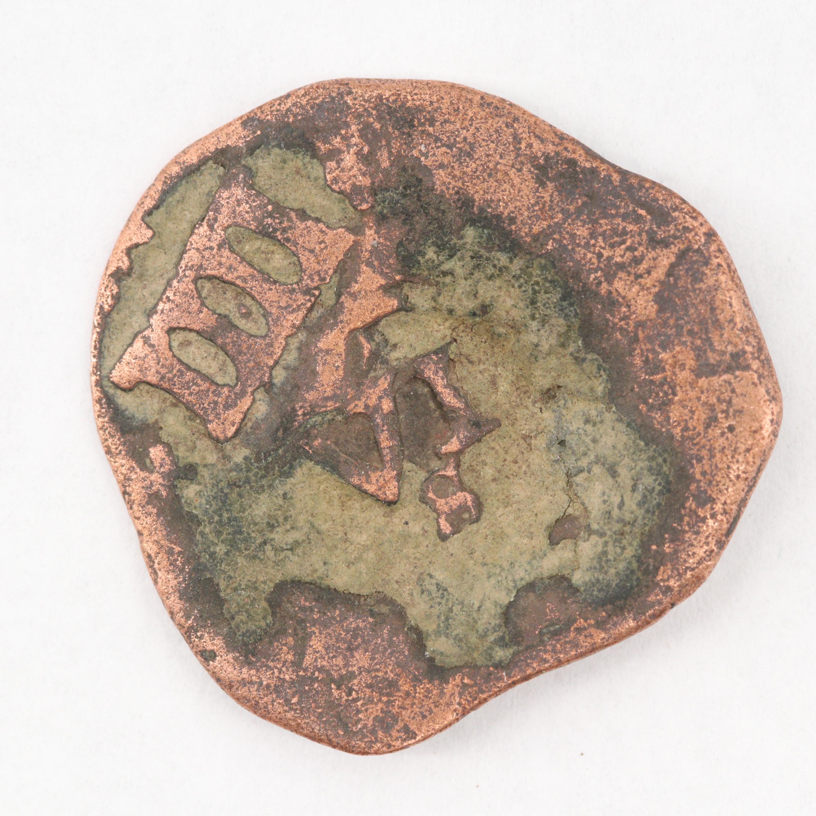 Three Encapsulated Ancient to Late Middle Ages Bronze Coins