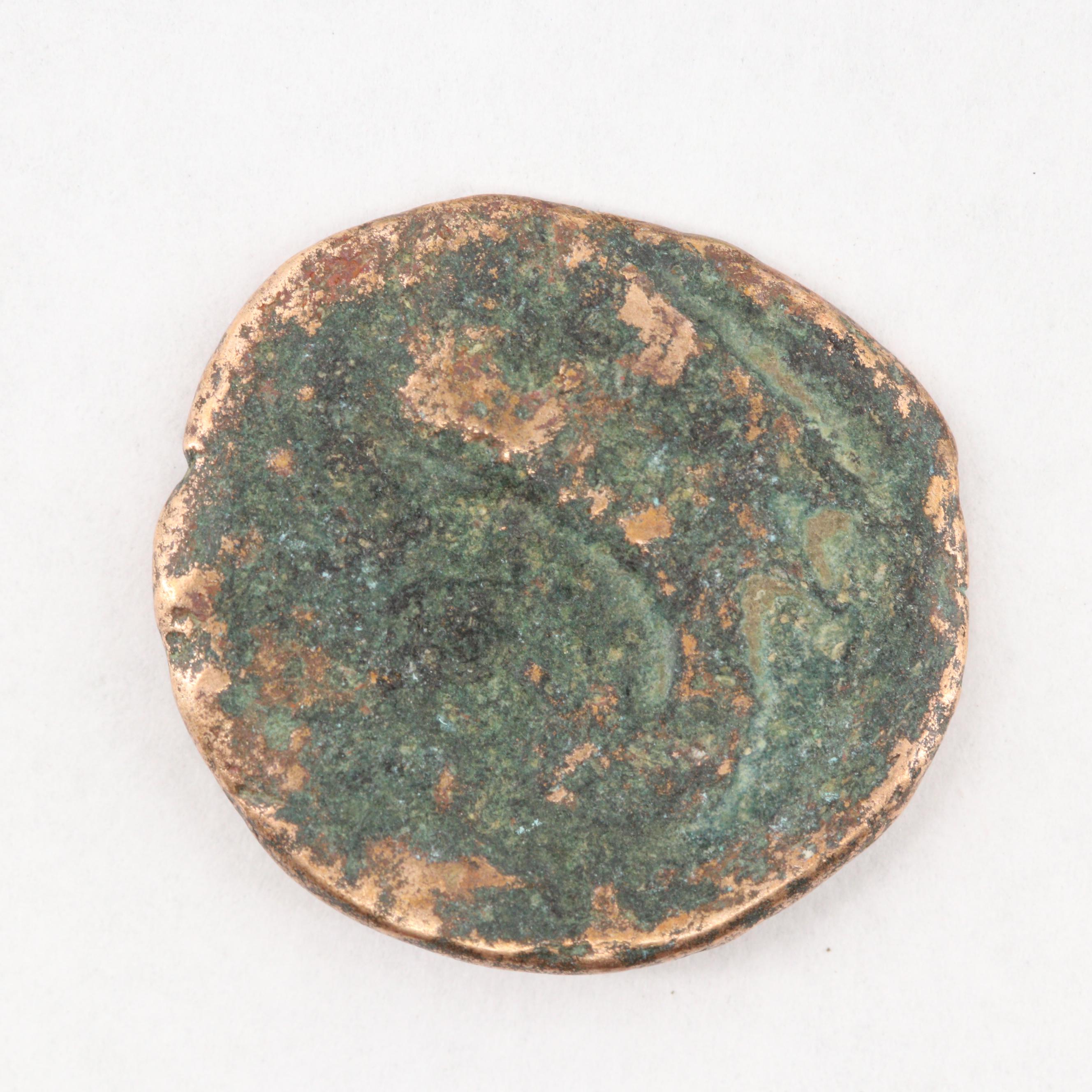 Three Encapsulated Ancient to Late Middle Ages Bronze Coins