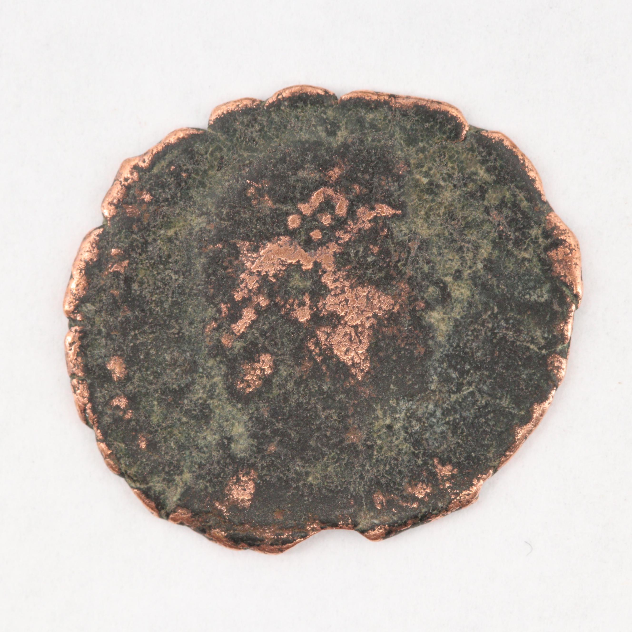 Three Encapsulated Ancient to Late Middle Ages Bronze Coins