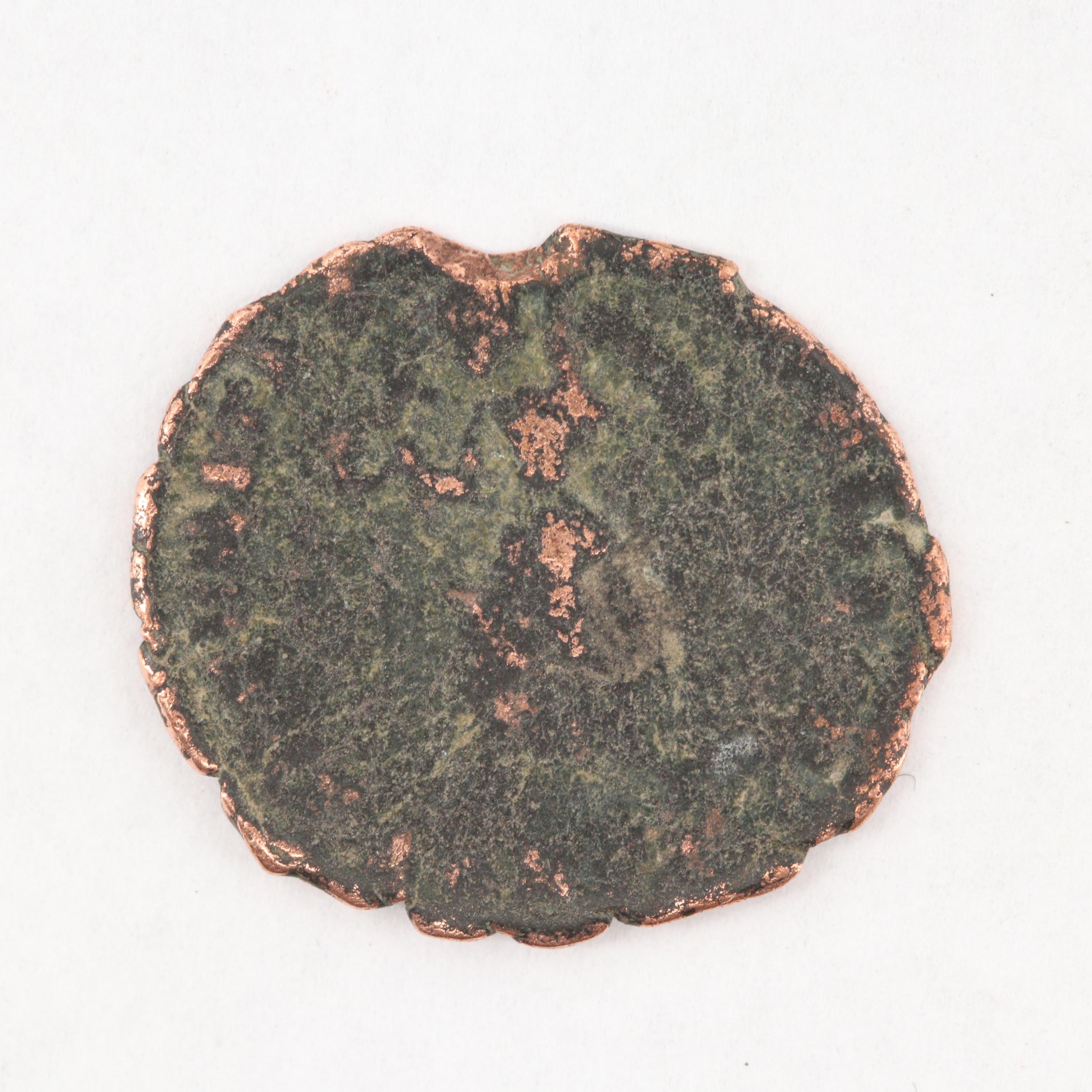 Three Encapsulated Ancient to Late Middle Ages Bronze Coins