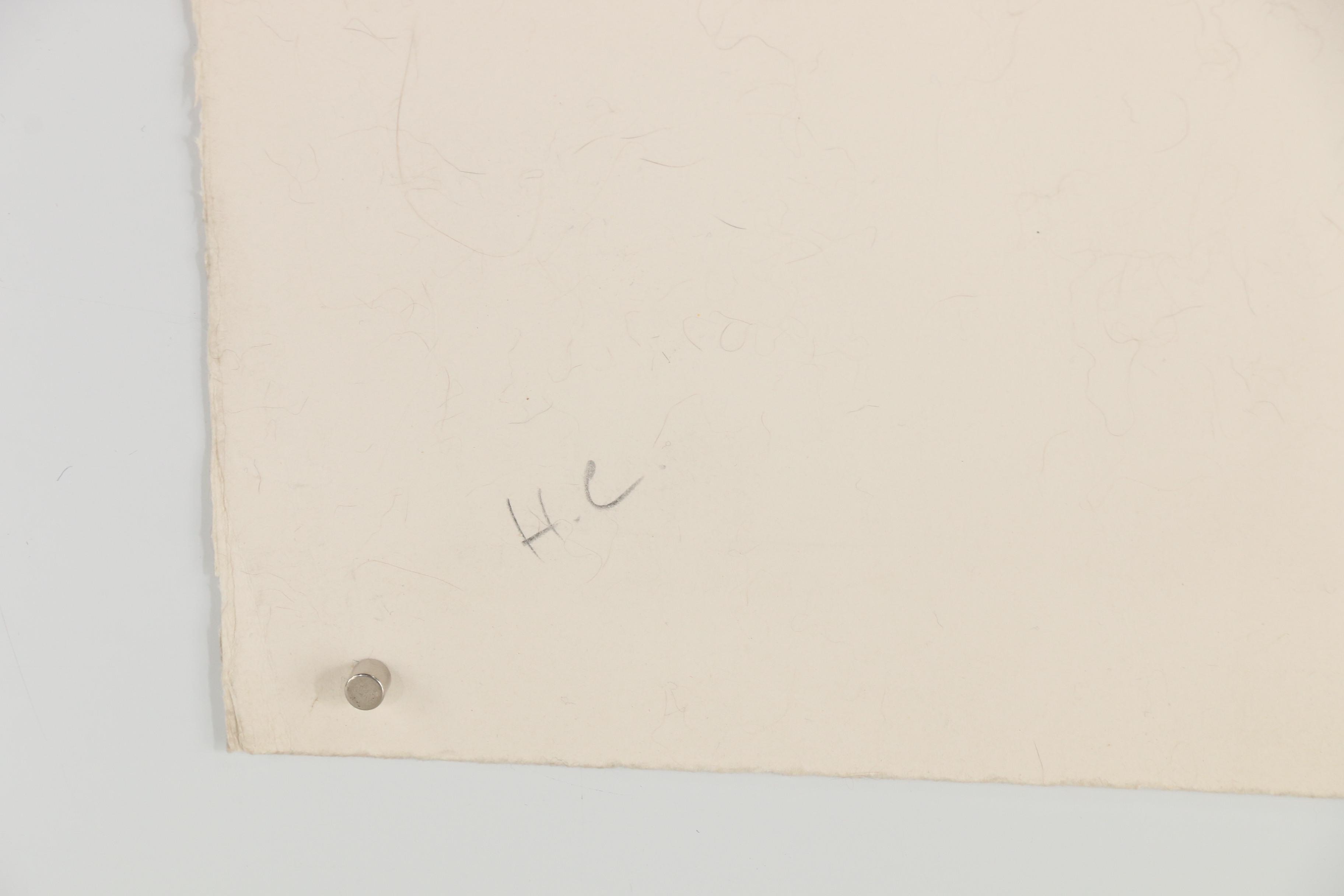 Guy Harloff 1972 Lithograph "Forme Libre Noire"