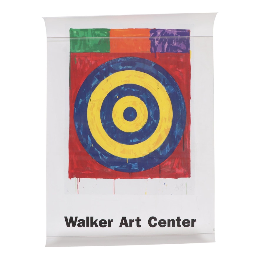 Walker Art Center Offset Lithograph Poster after Jasper Johns "Target"