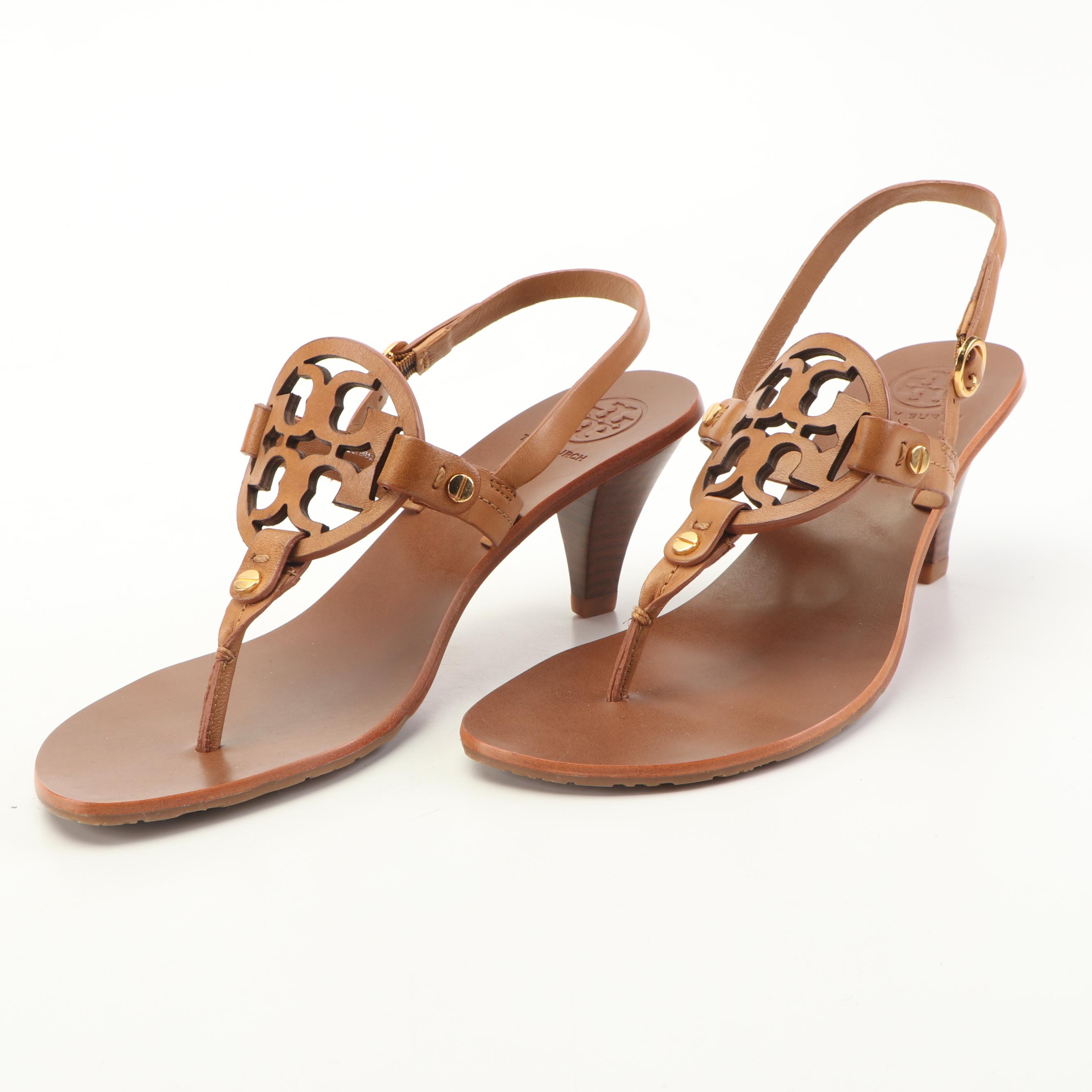 Kate Spade New York Patent Leather Pumps with Tory Burch Leather Sandals