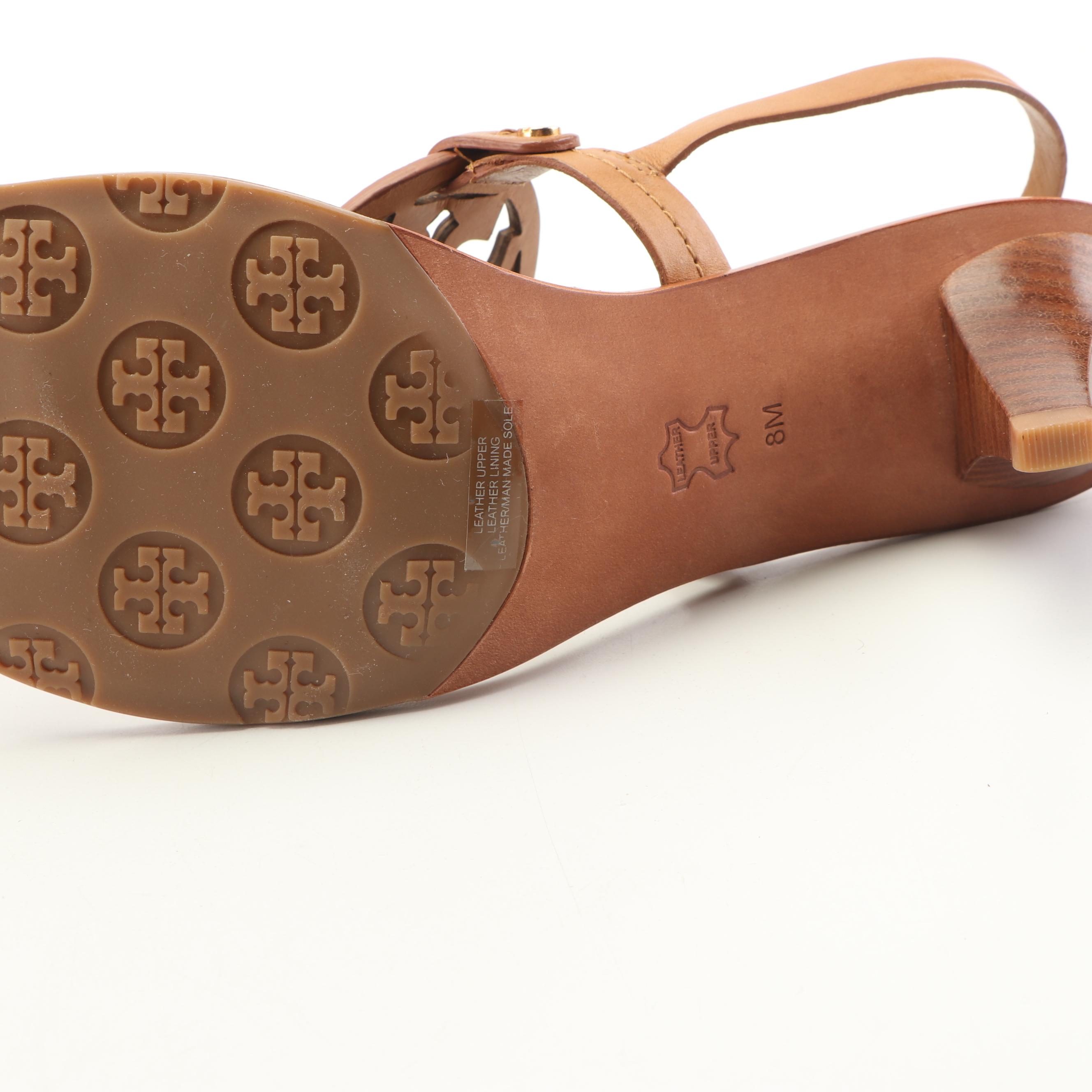 Kate Spade New York Patent Leather Pumps with Tory Burch Leather Sandals