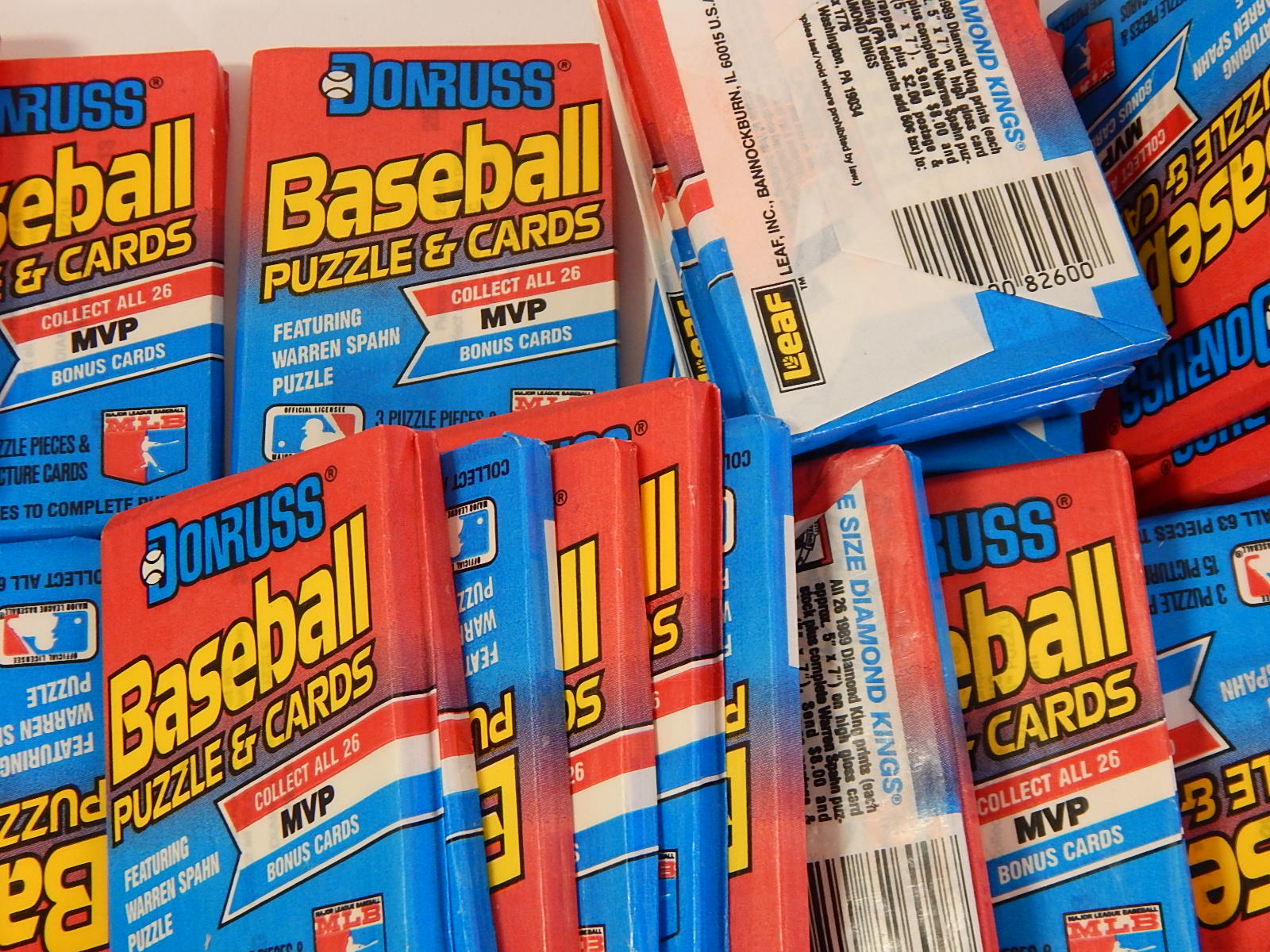 1989 Donruss Unopened Wax Packs of Baseball Cards - Over 100 Count