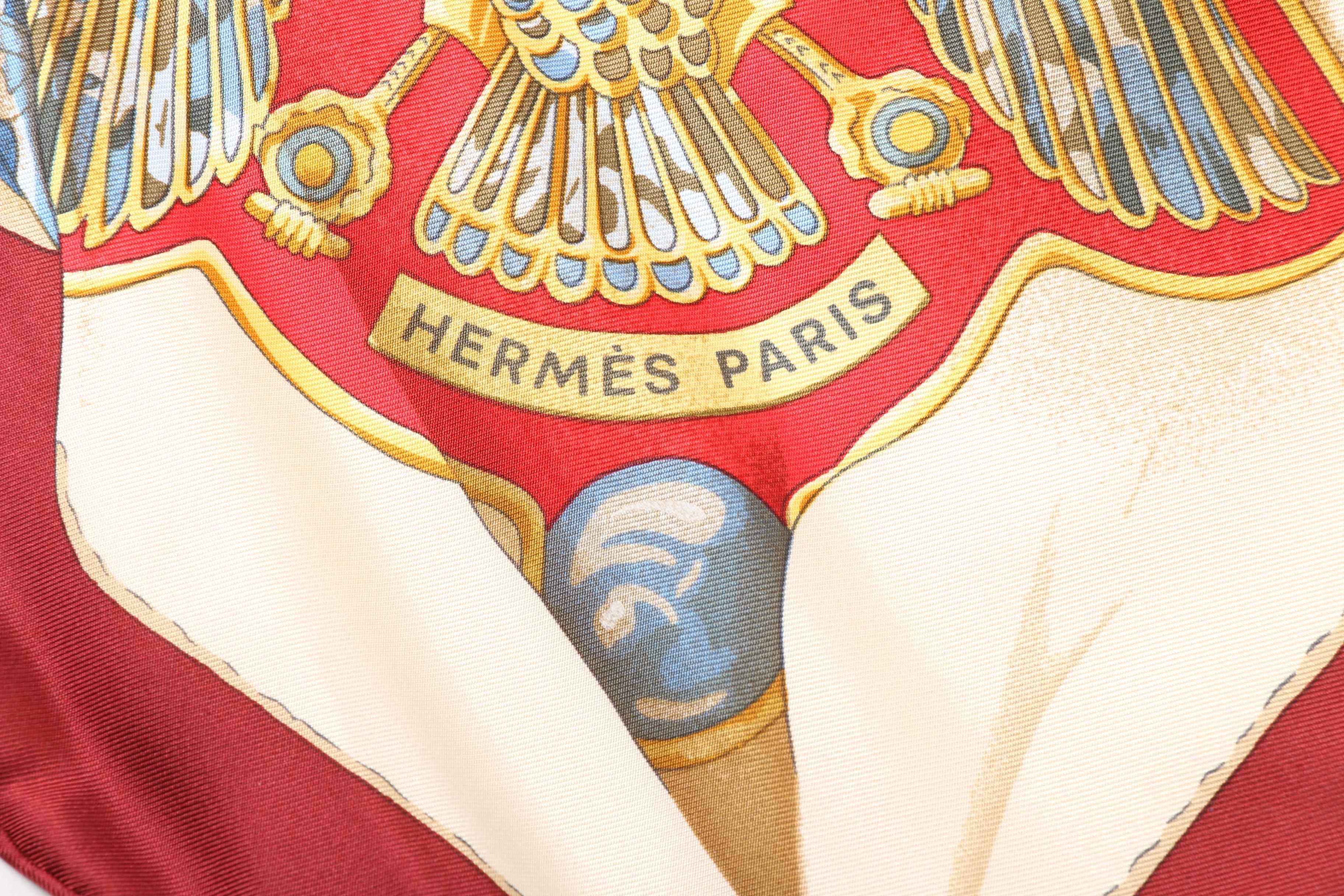 Hermès Paris "Soleil de Soie" Silk Scarf Designed by Caty Latham