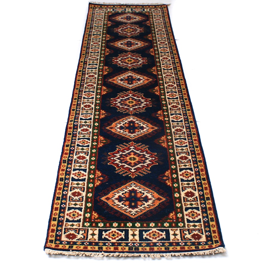 Hand-Knotted Caucasian Bakhshayesh Heriz Carpet Runner