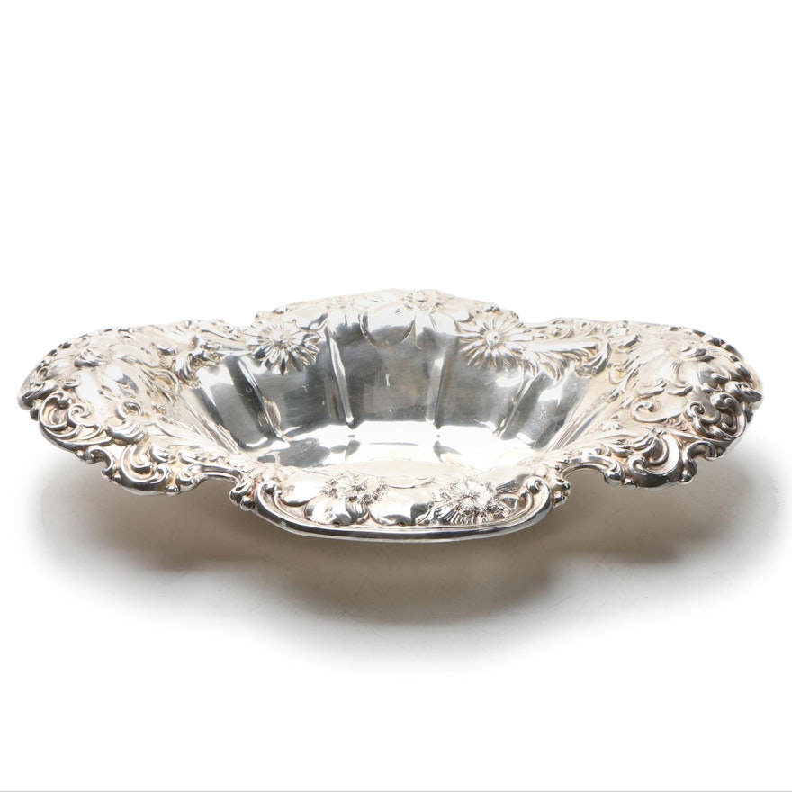 Whiting Mfg. Co. Repoussé Sterling Silver Bowl, Early 20th Century