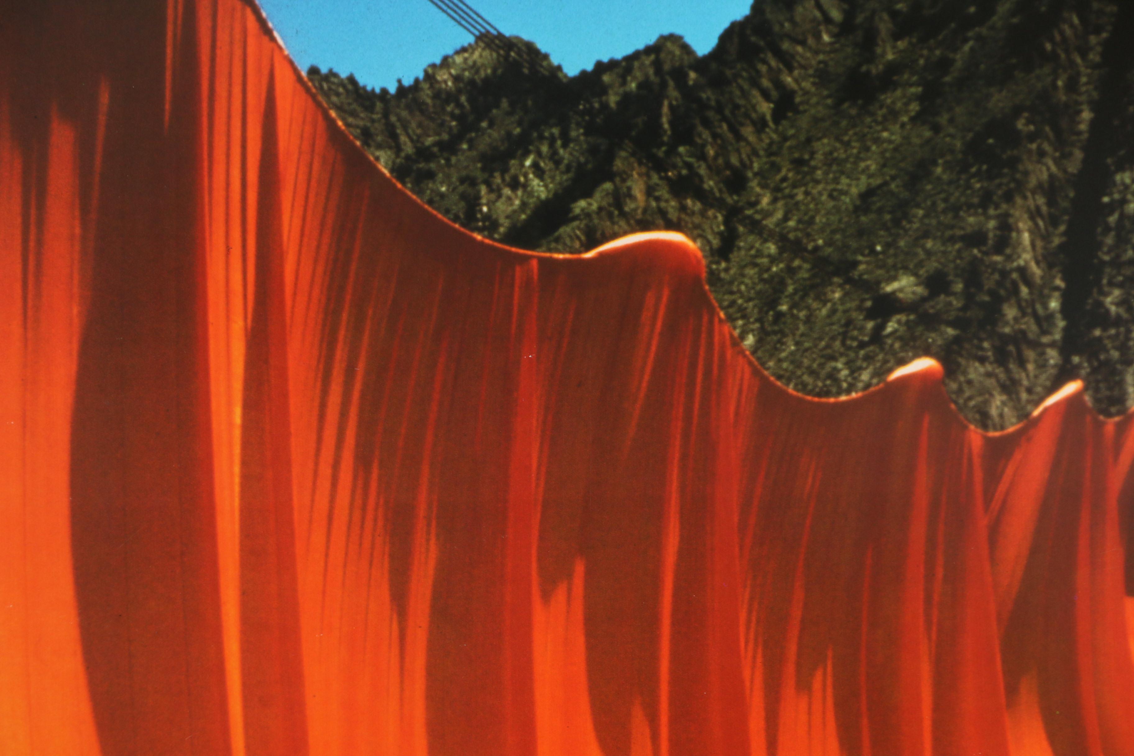 Christo and Jeanne-Claude Signed Offset Lithograph of "Valley Curtain"