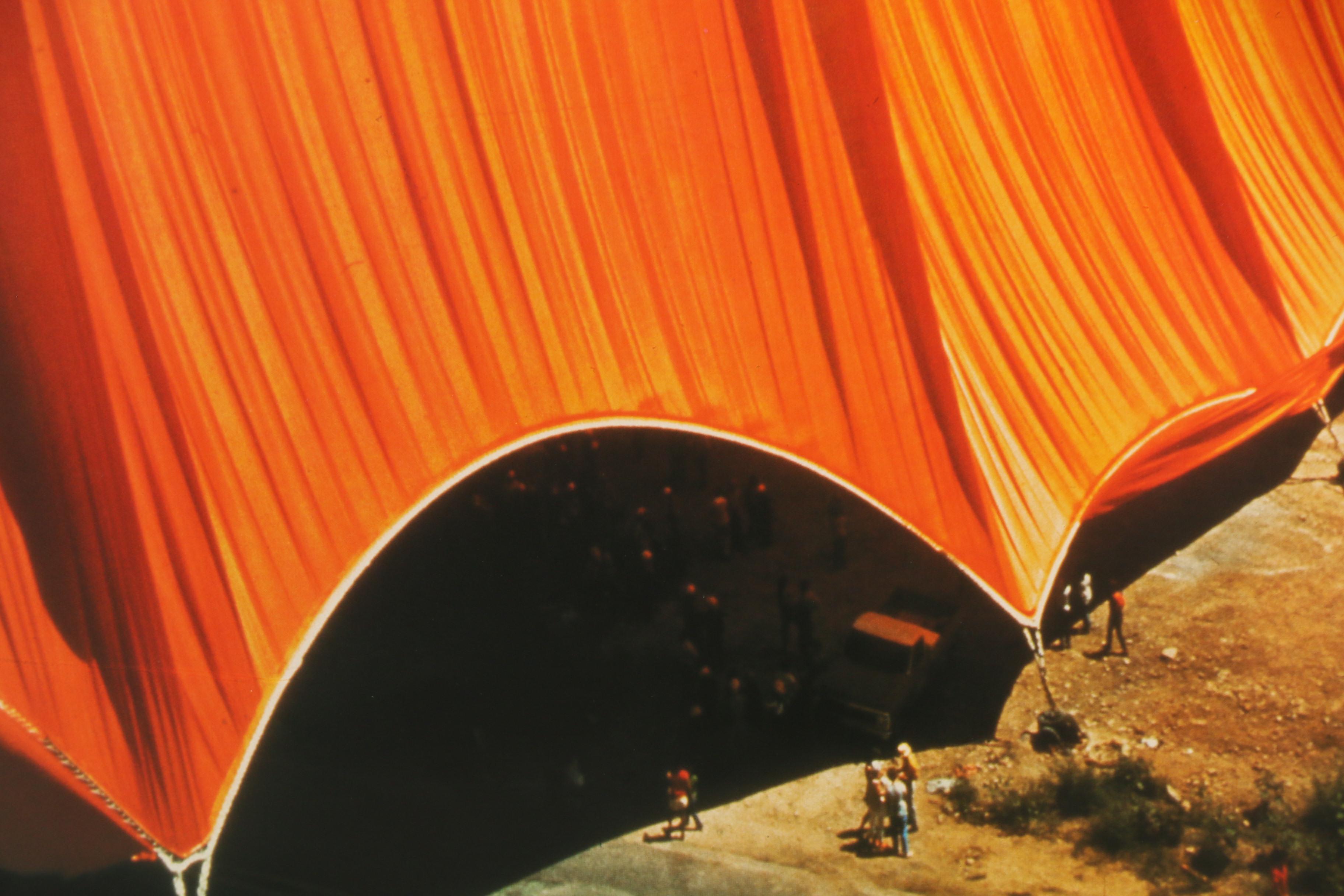 Christo and Jeanne-Claude Signed Offset Lithograph of "Valley Curtain"