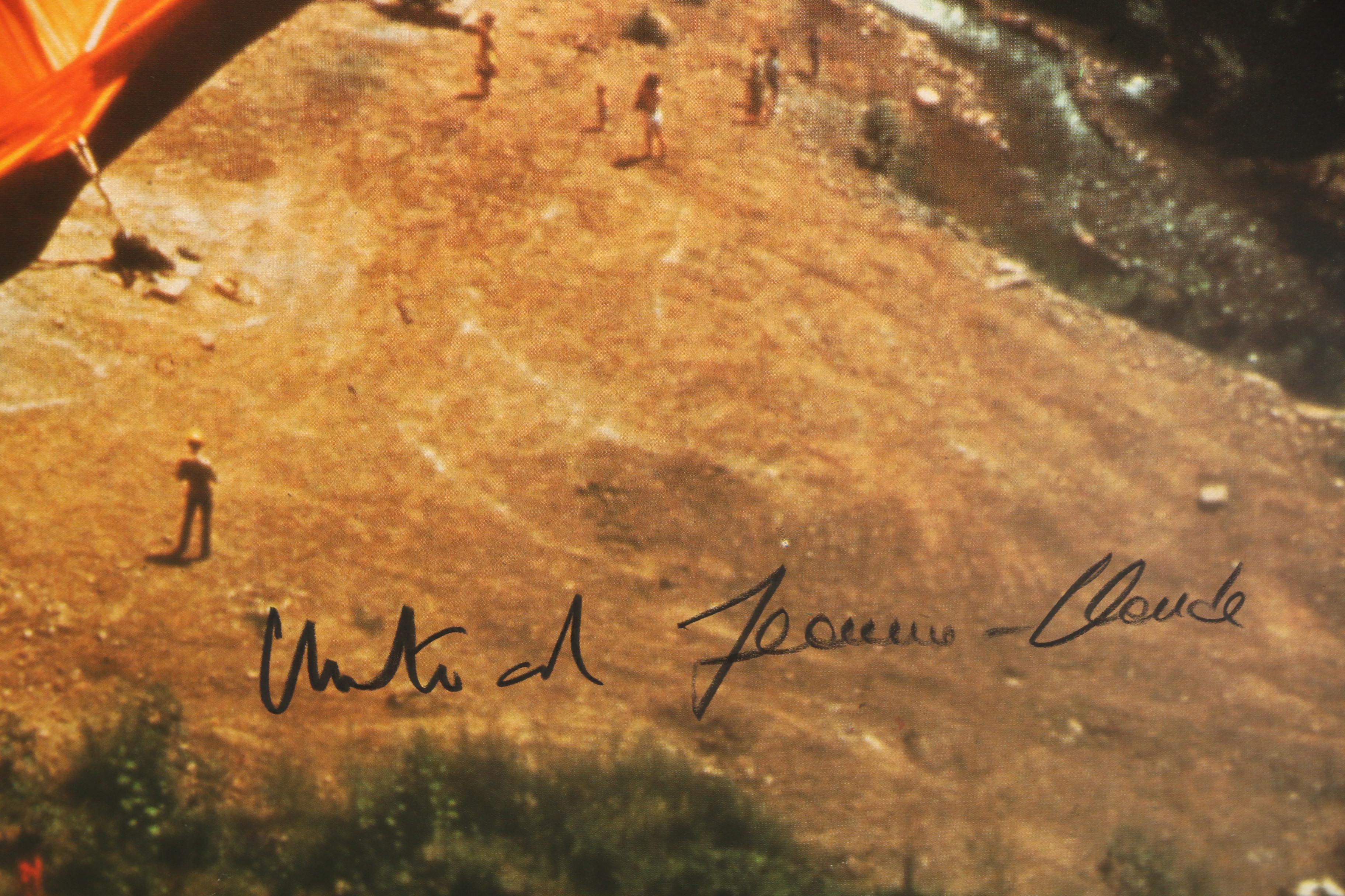 Christo and Jeanne-Claude Signed Offset Lithograph of "Valley Curtain"