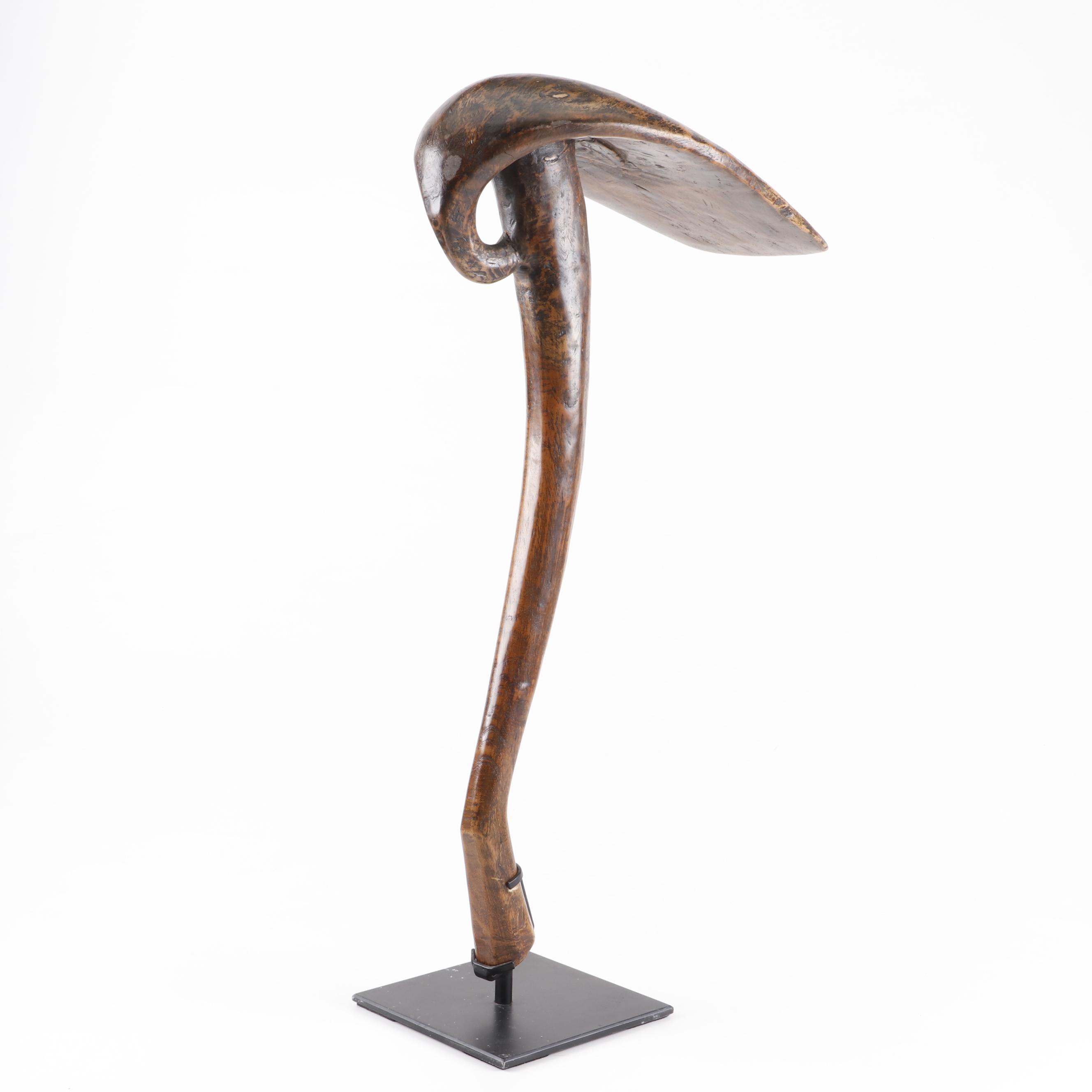 African Hoe with Wooden Blade