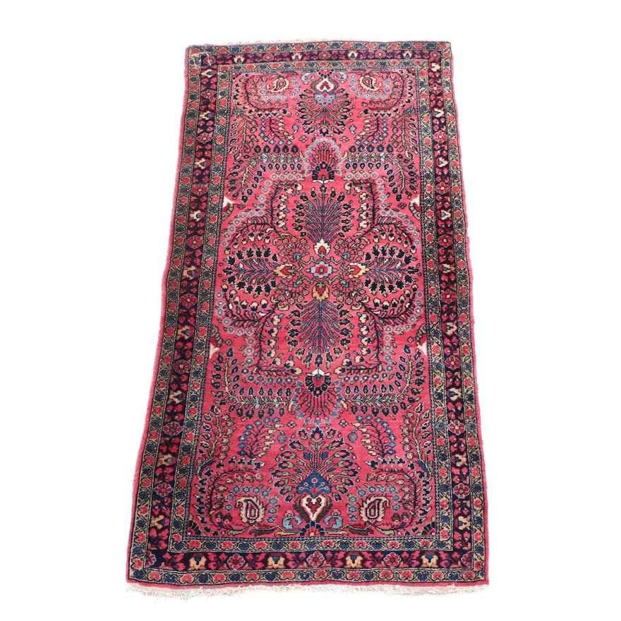 Hand-Knotted Persian Herati Wool Rug