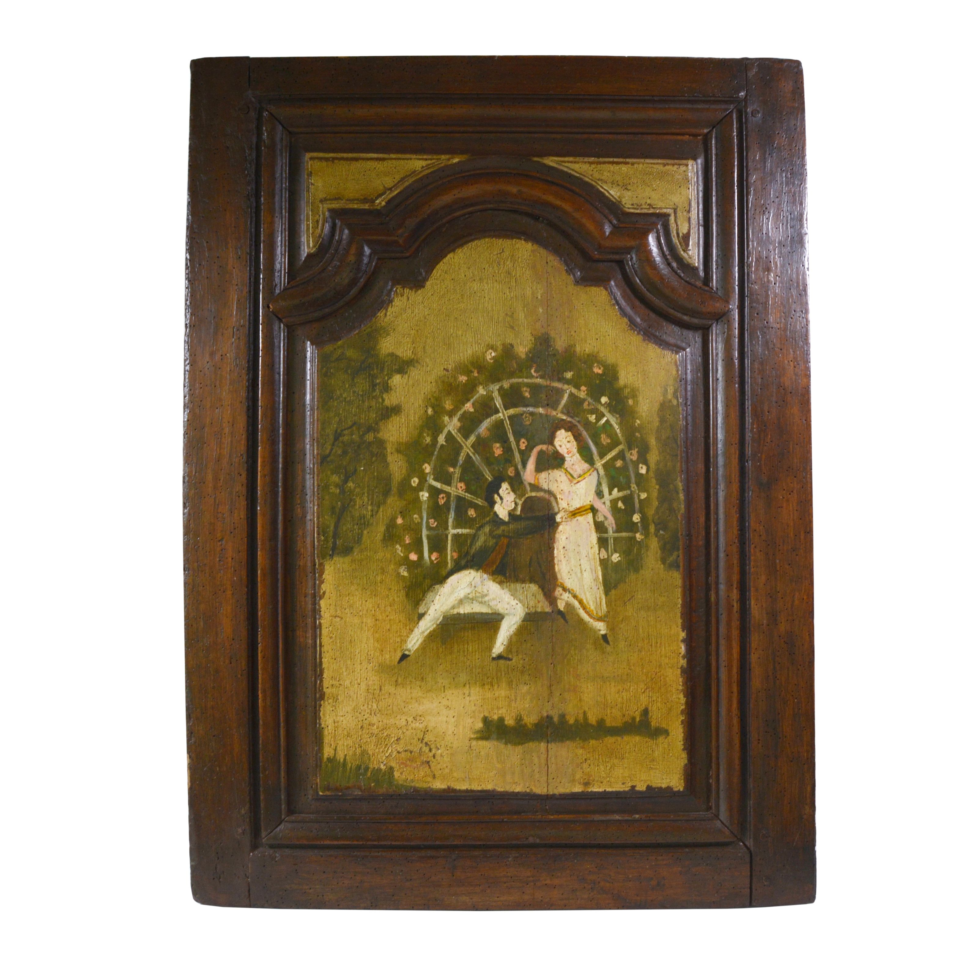 Hand-Painted Wood Panel