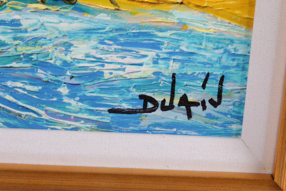 Duaiv Embellished Giclée "Van Gogh à Pêche"