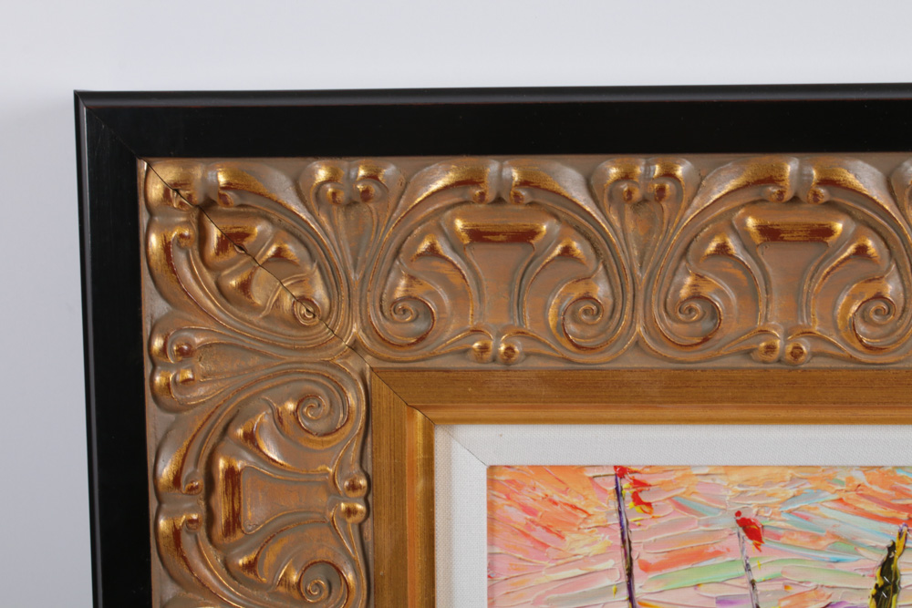 Duaiv Embellished Giclée "Van Gogh à Pêche"