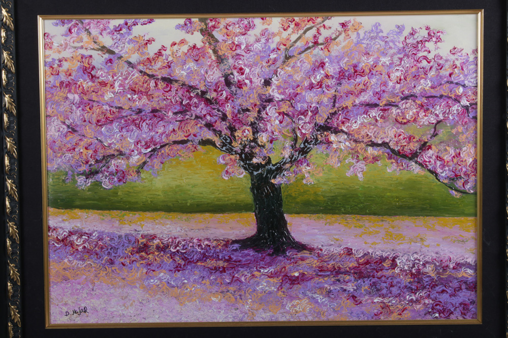 David Najar Embellished Giclée "Lavender Day"