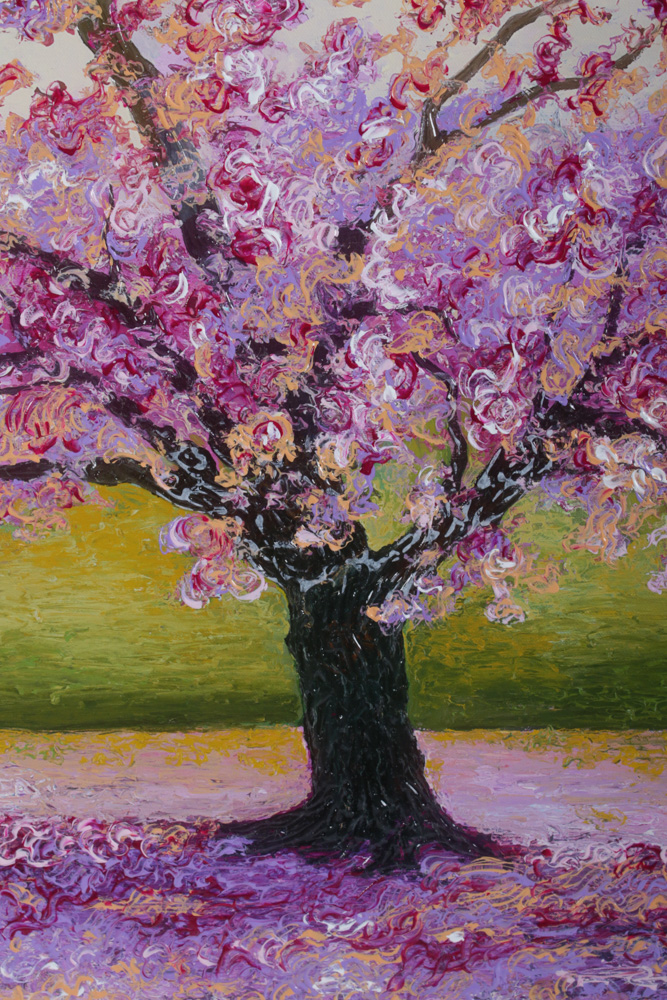 David Najar Embellished Giclée "Lavender Day"