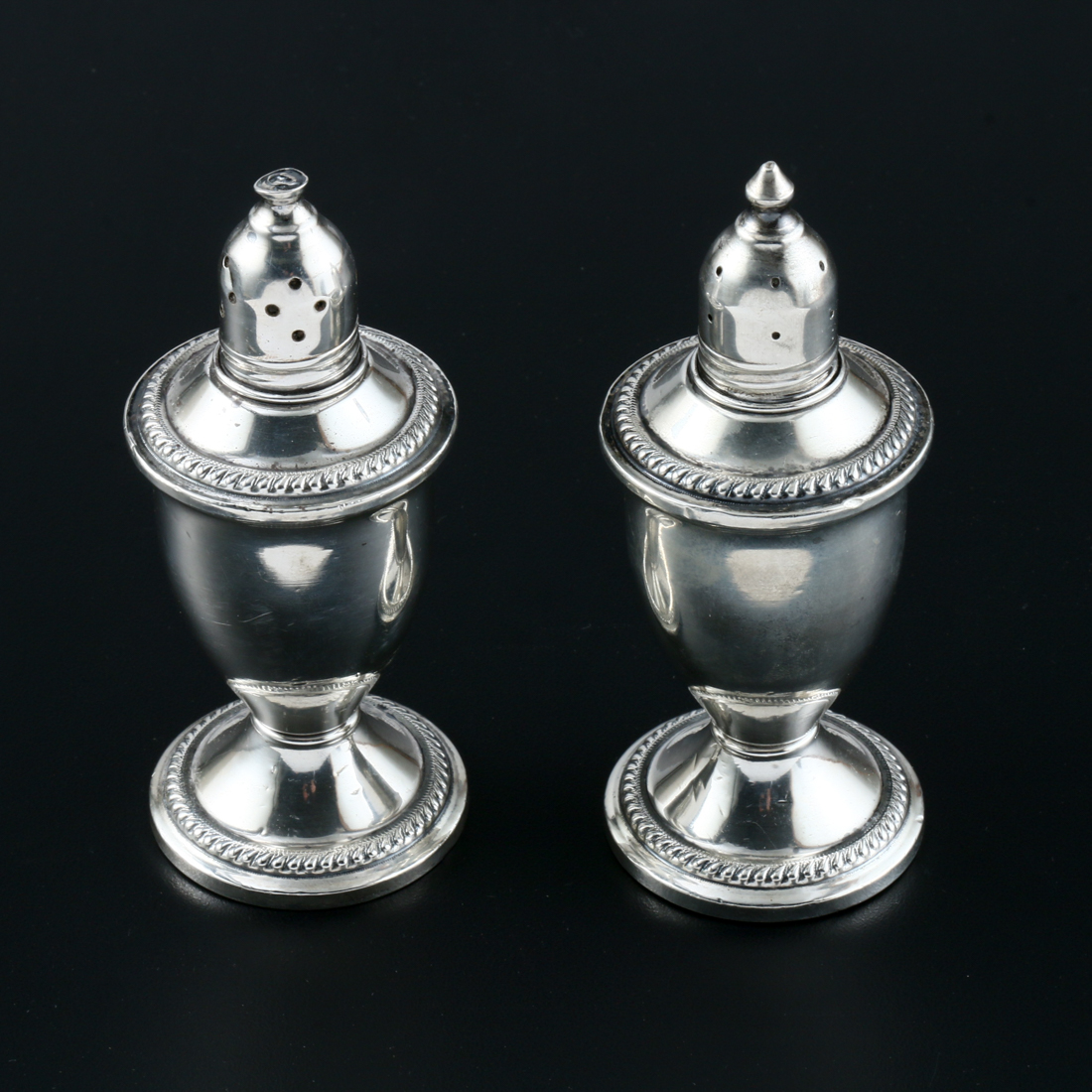 Weighted Sterling Silver Salt and Pepper Shakers