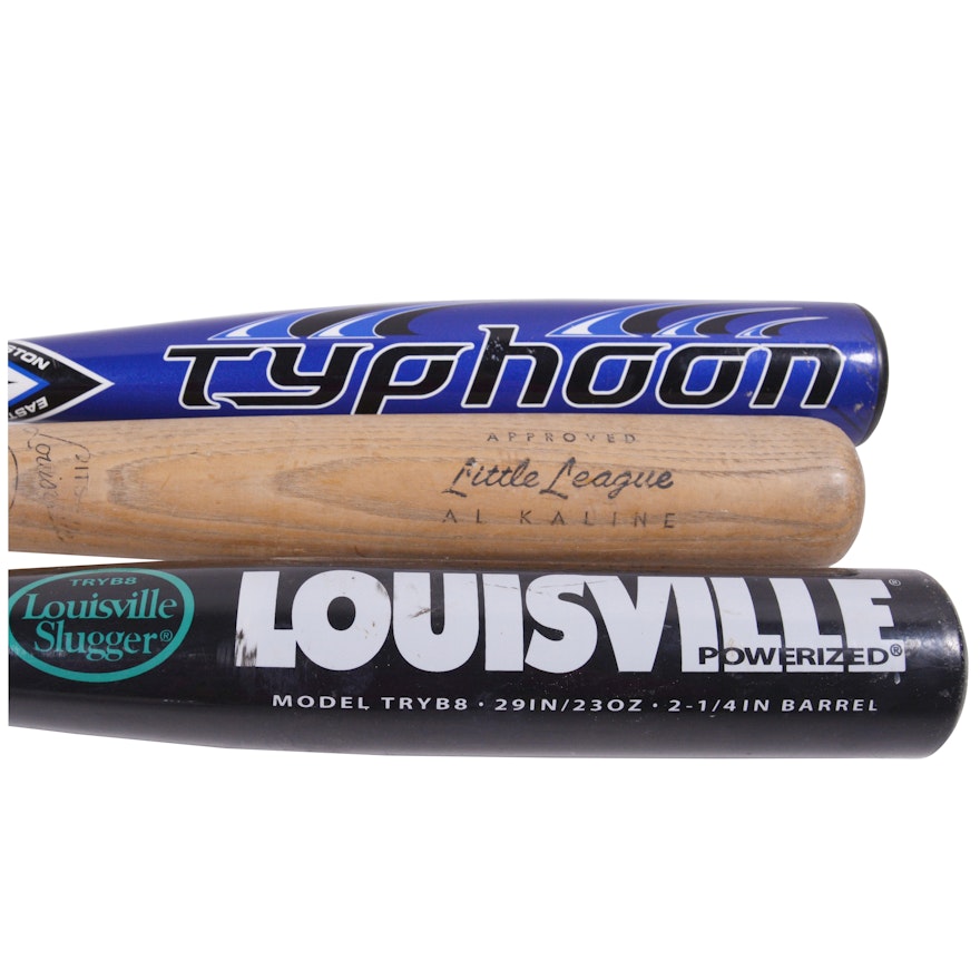 Aluminum and Wood Baseball Bats