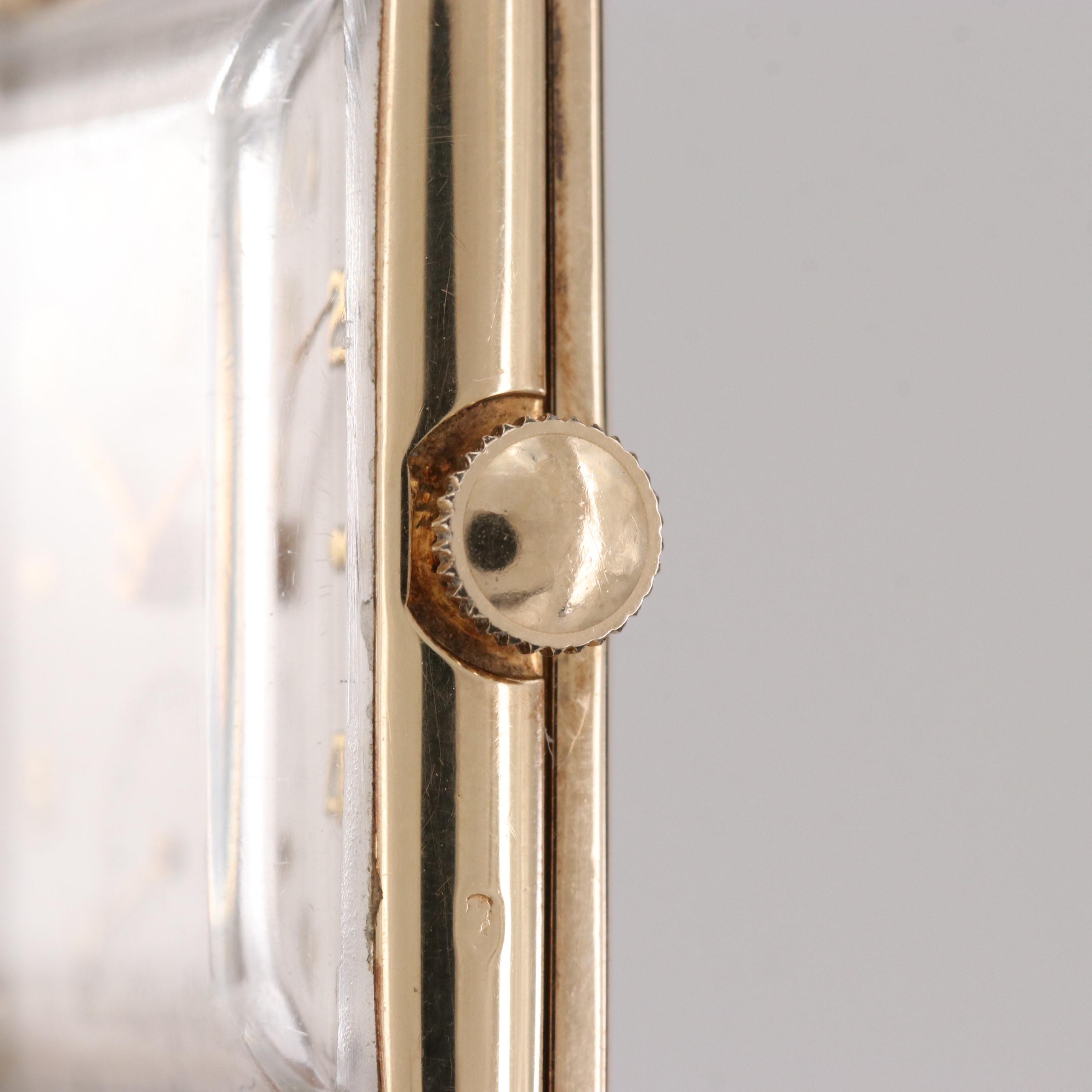 Vintage Rolex Precision 4330 14K Yellow Gold Stem Wind Watch