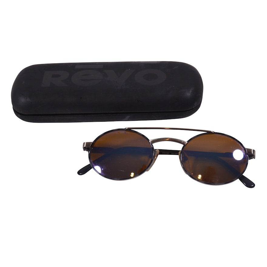 Revo Advanced Oval Sunglasses with Revo Case