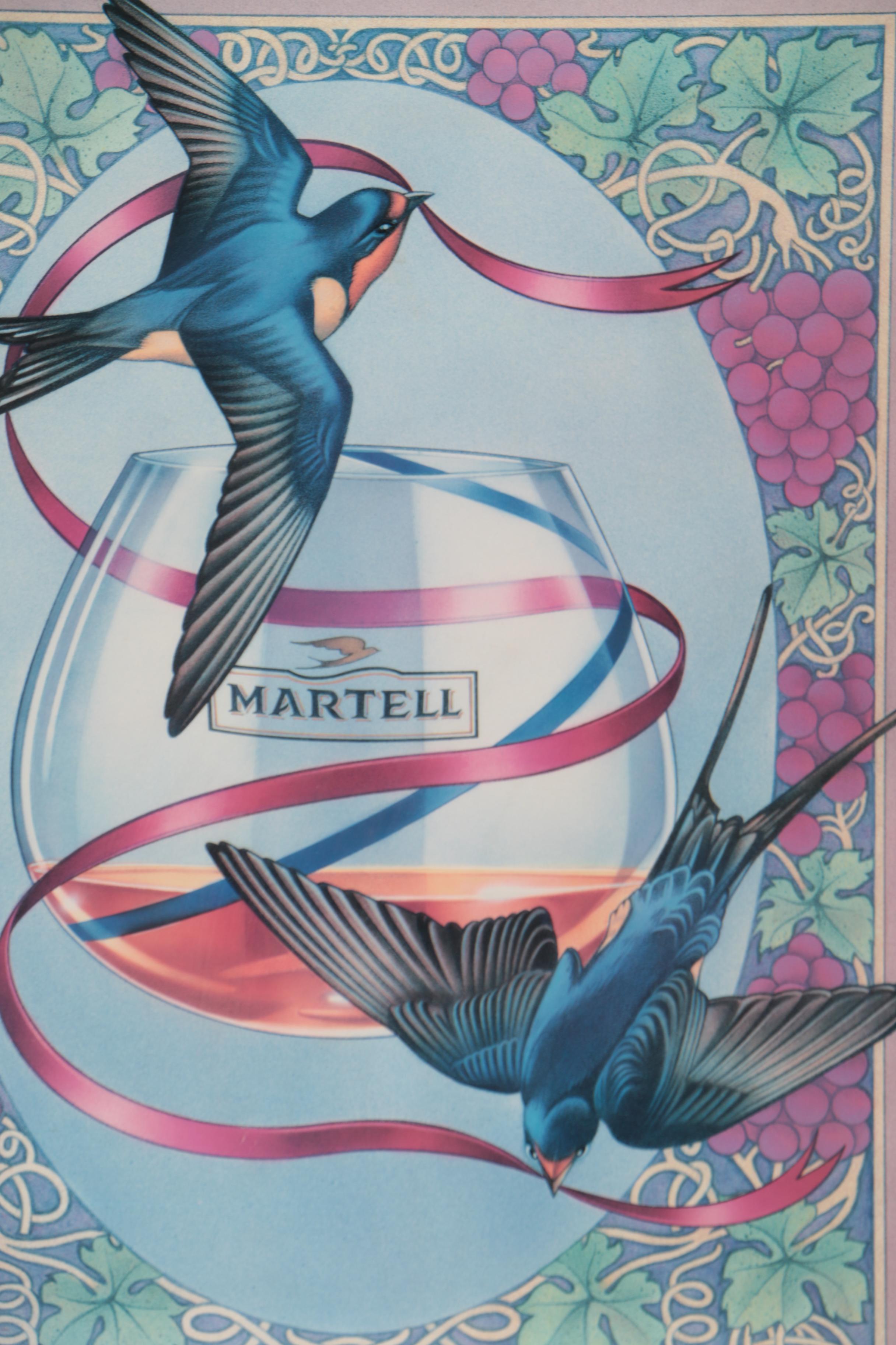 Martell Cognac Advertisement Offset Lithograph Poster